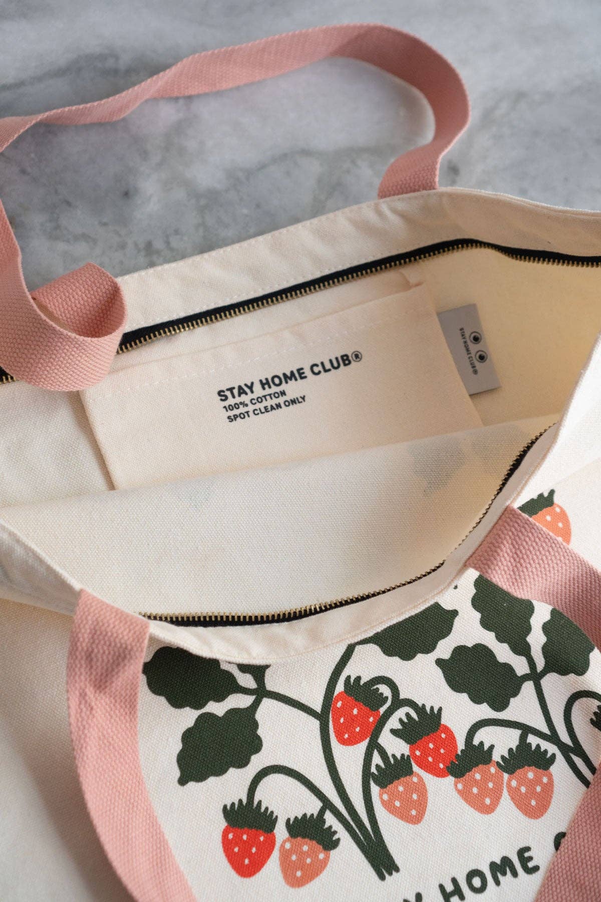 Fruits Big Zip Tote - Out of the Blue