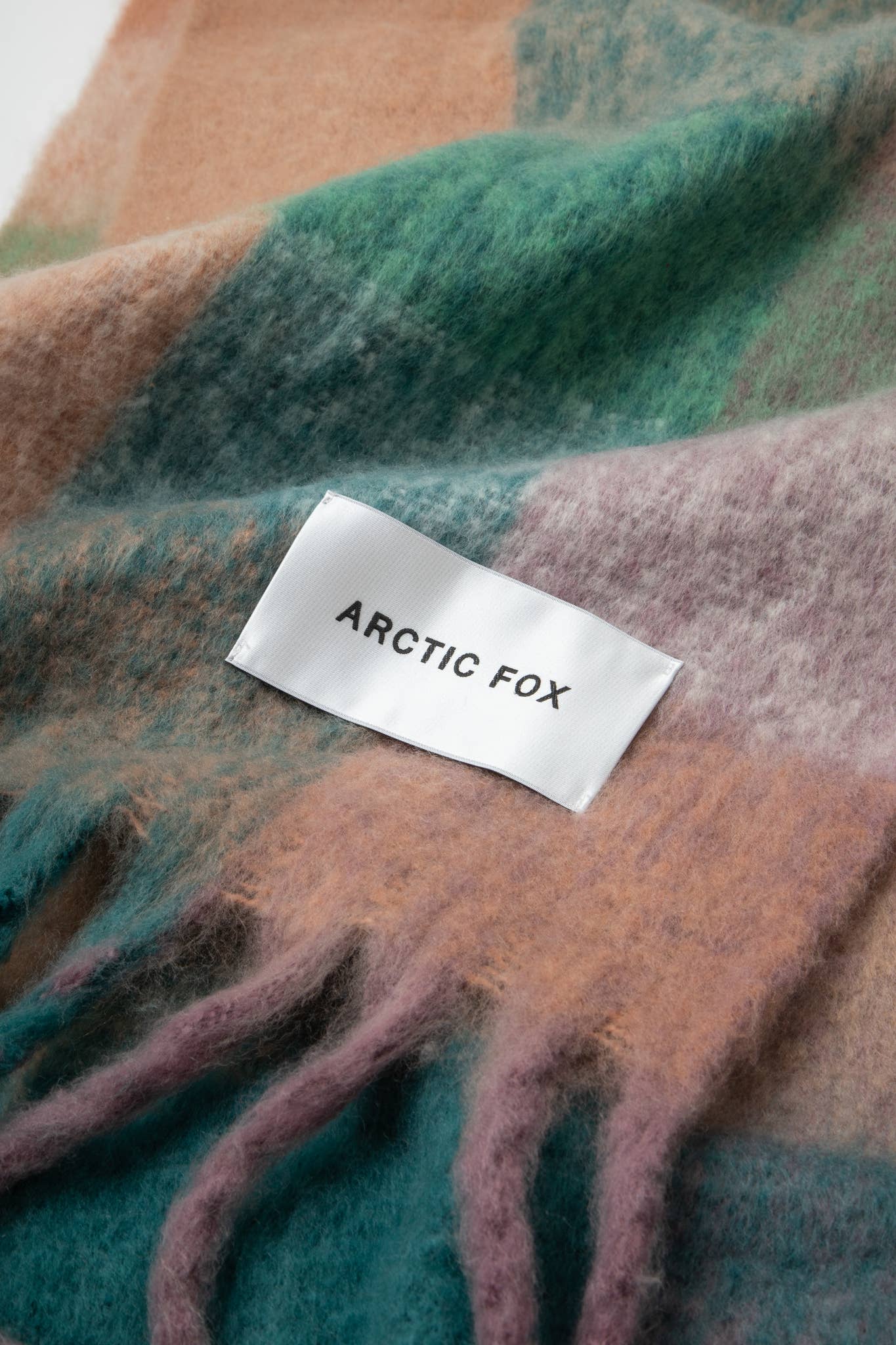 The Reykjavik Scarf - 100% Recycled - Lilac Check - FW25 - Out of the Blue