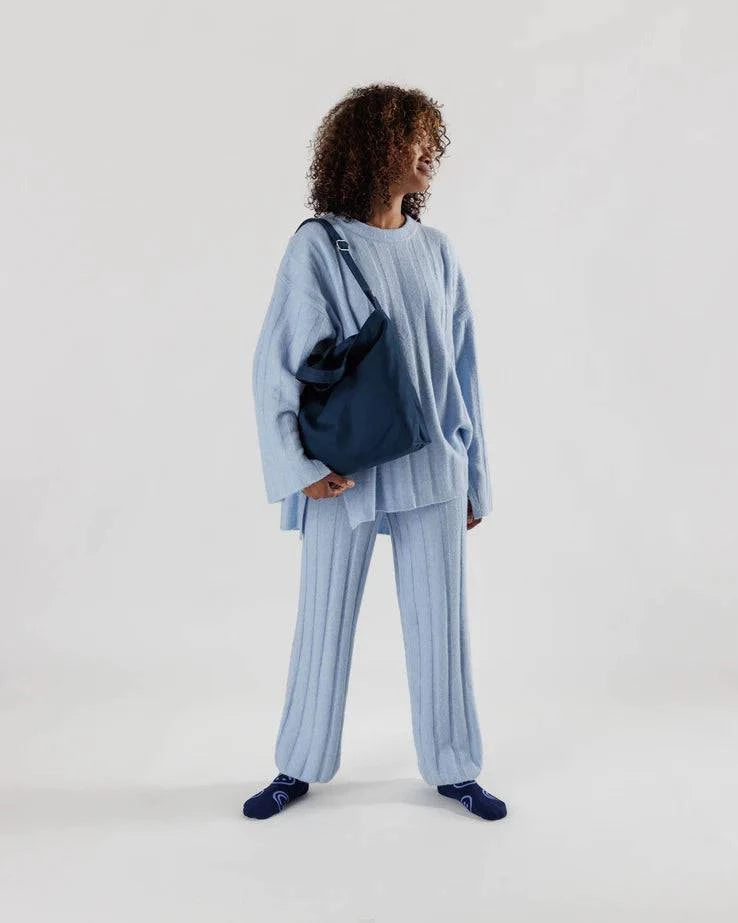 Horizontal Canvas Tote - Out of the Blue