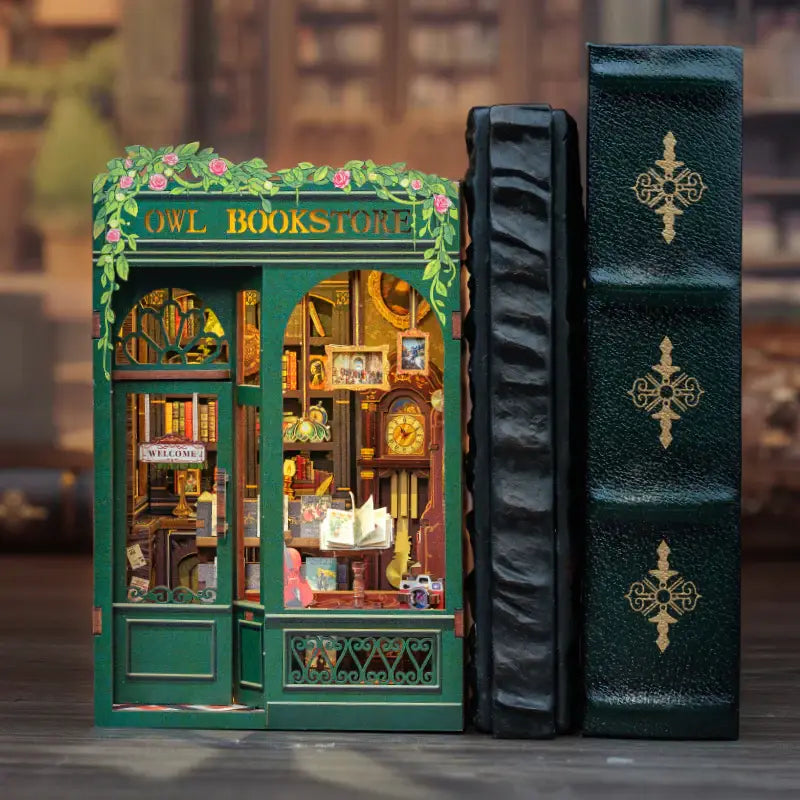 DIY Book Nook Kit: Owl Bookstore - Out of the Blue