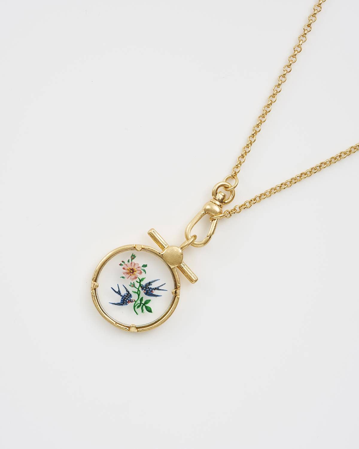 Swallow Monocle Necklace