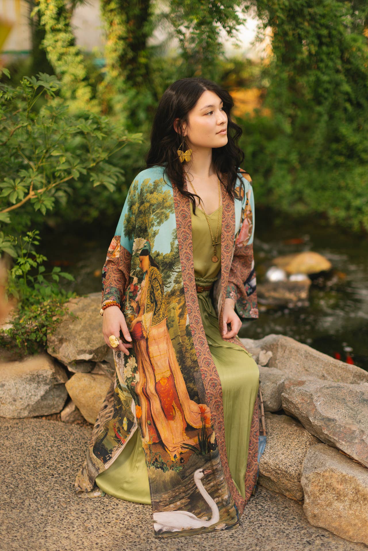 Secret Garden Long Duster - Out of the Blue
