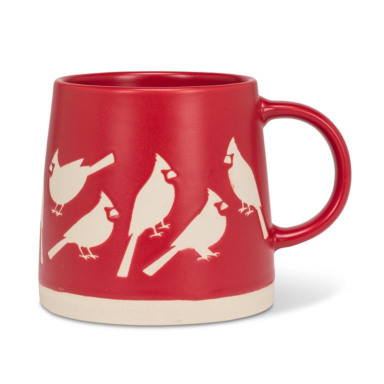 Wide Base Mug w/Cardinals-Red-3.5"H(14oz) - Out of the Blue