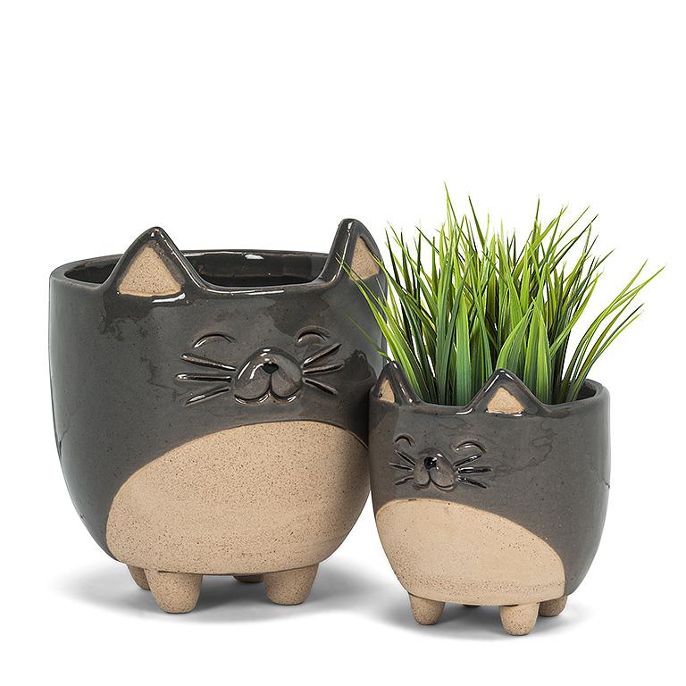 Cat Planter - Out of the Blue