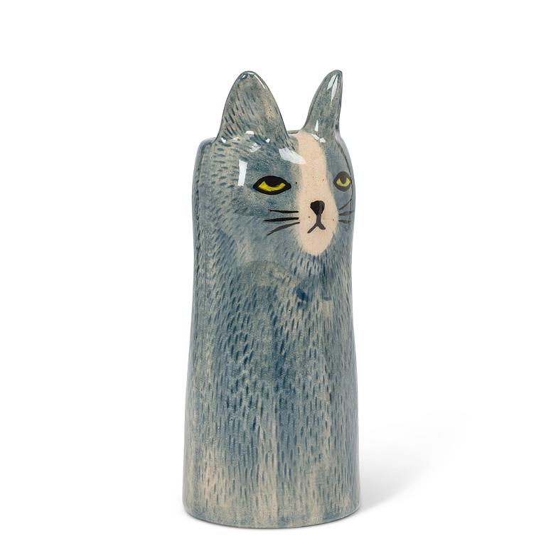 Skinny Cat Vase - Out of the Blue