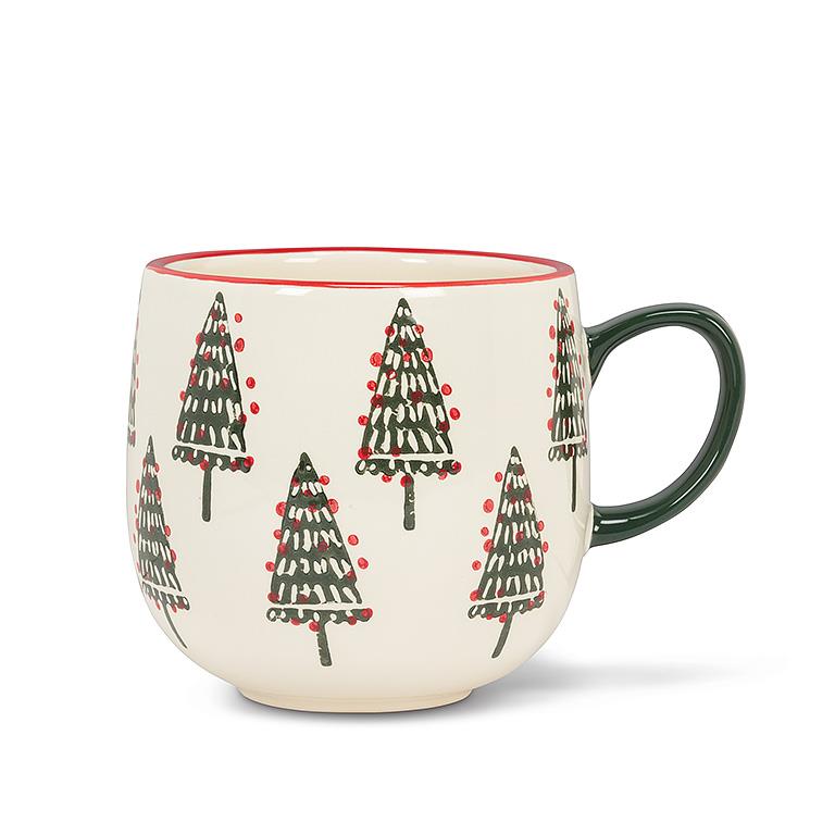 Christmas Tree Rounded Mug-3.5"H(14oz) - Out of the Blue