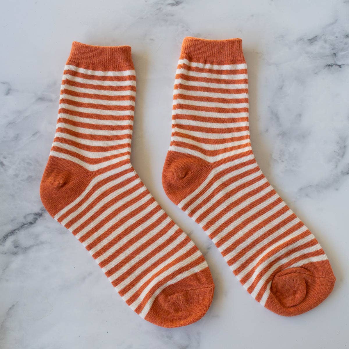 Rasberry Stripe Socks - Out of the Blue