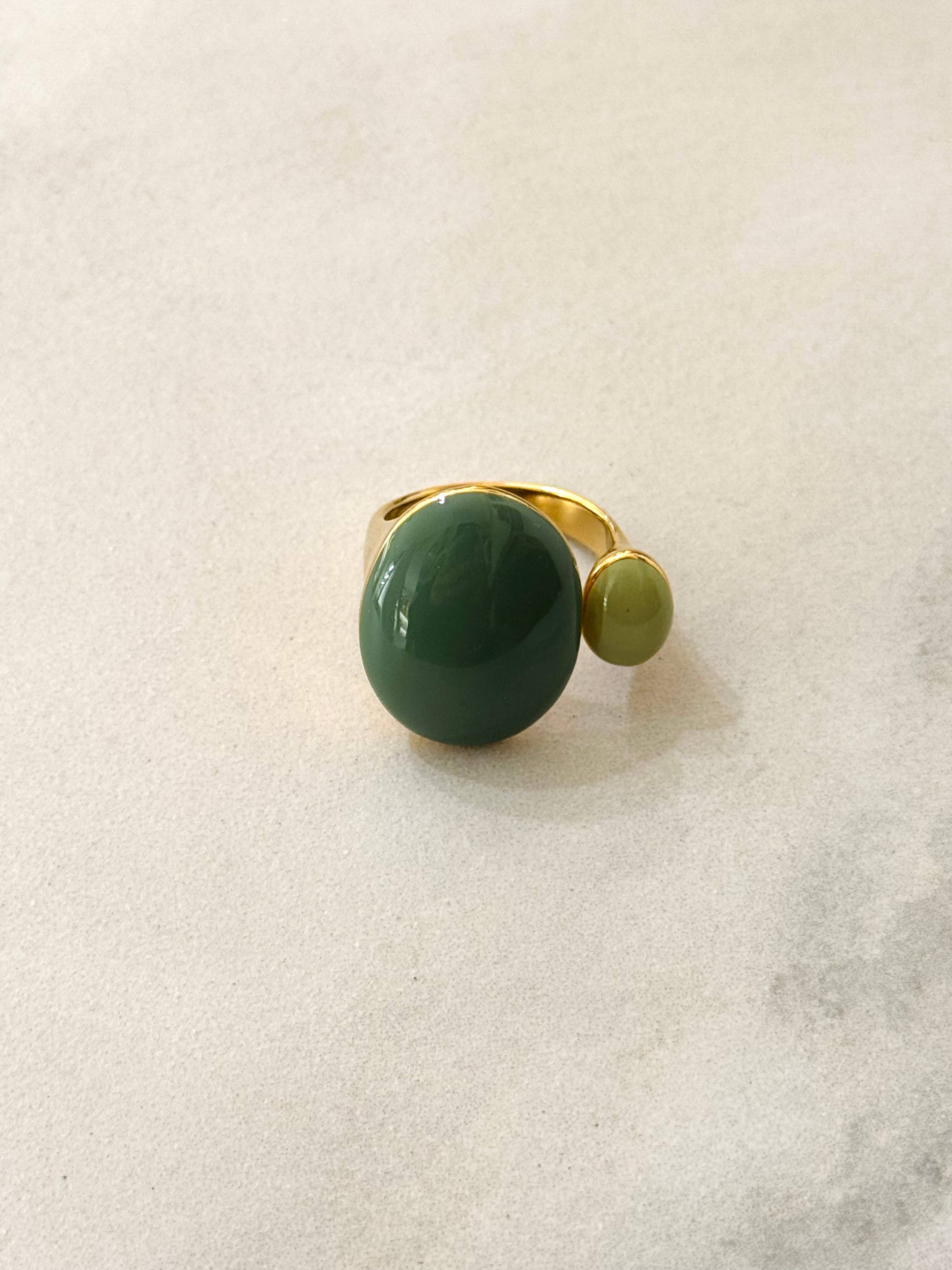 Morris Stainless Enamel Ring - Out of the Blue