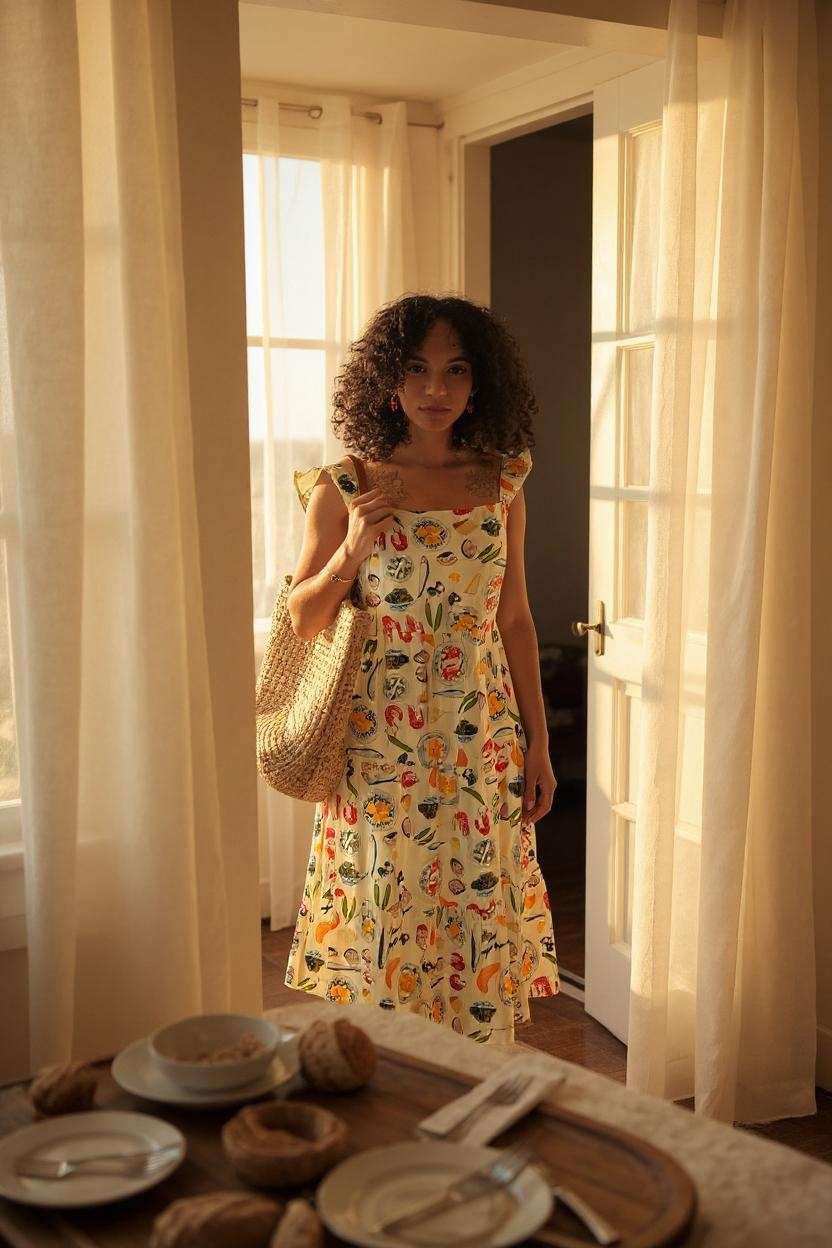 MEDITERRANEAN DELIGHT SUNDRESS - Out of the Blue