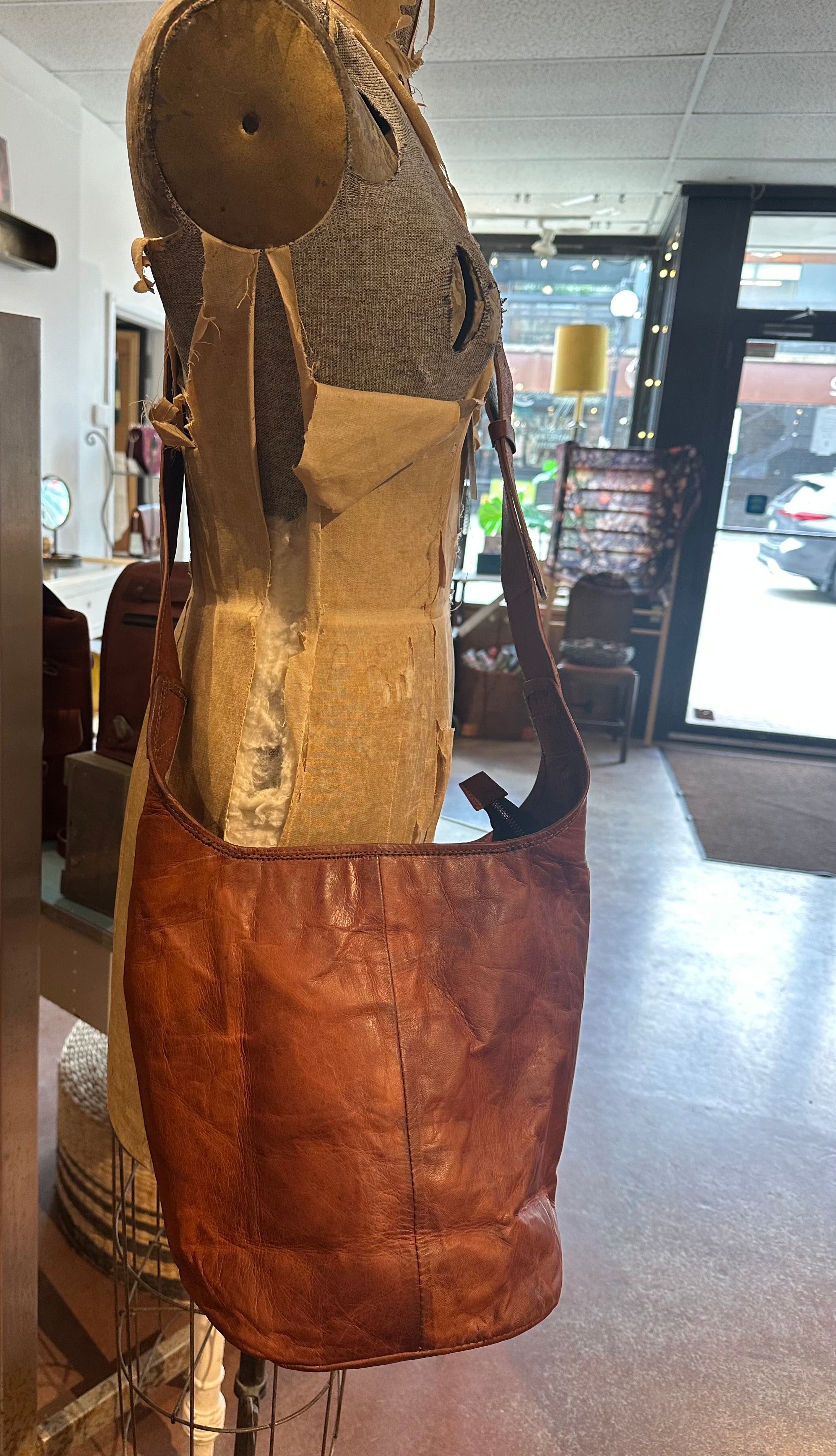 Leather Monk Bag