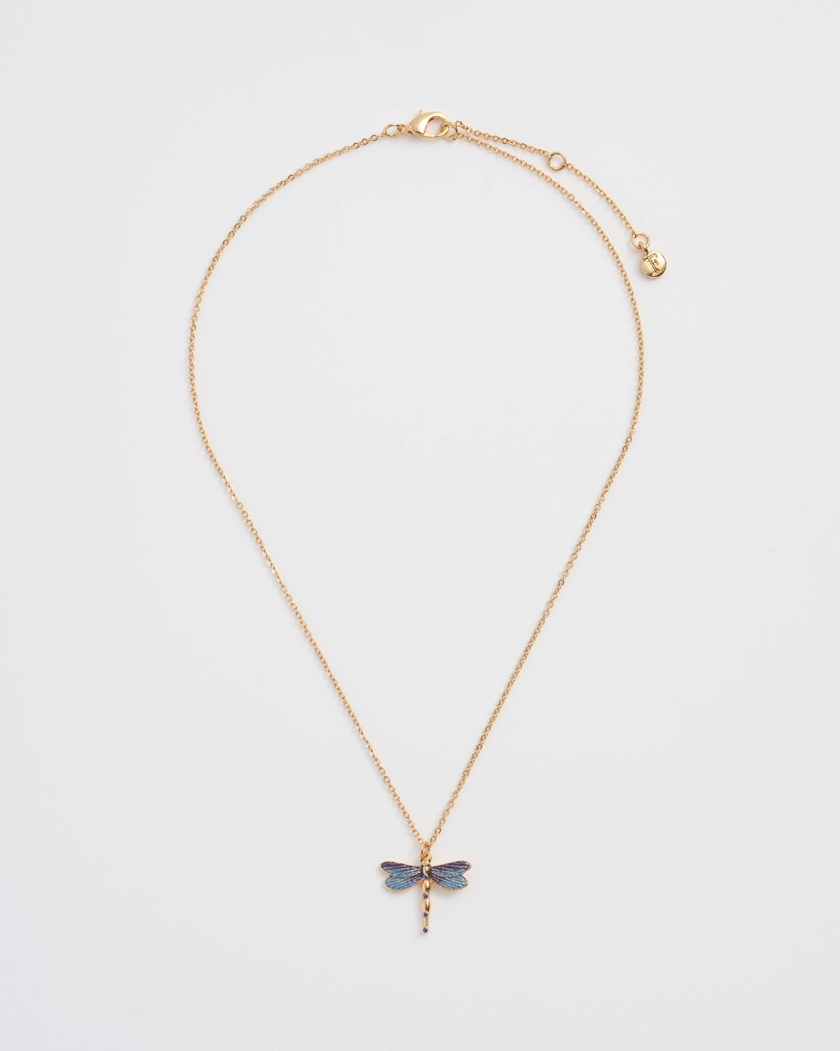 Dragonfly Pendant Necklace - Out of the Blue