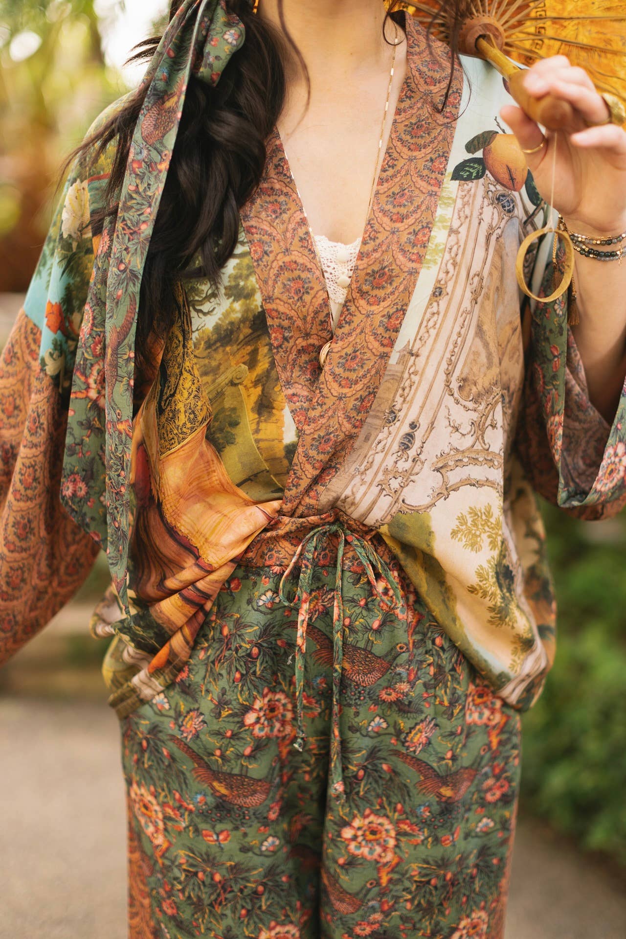 Secret Garden Cropped Jacket - Out of the Blue