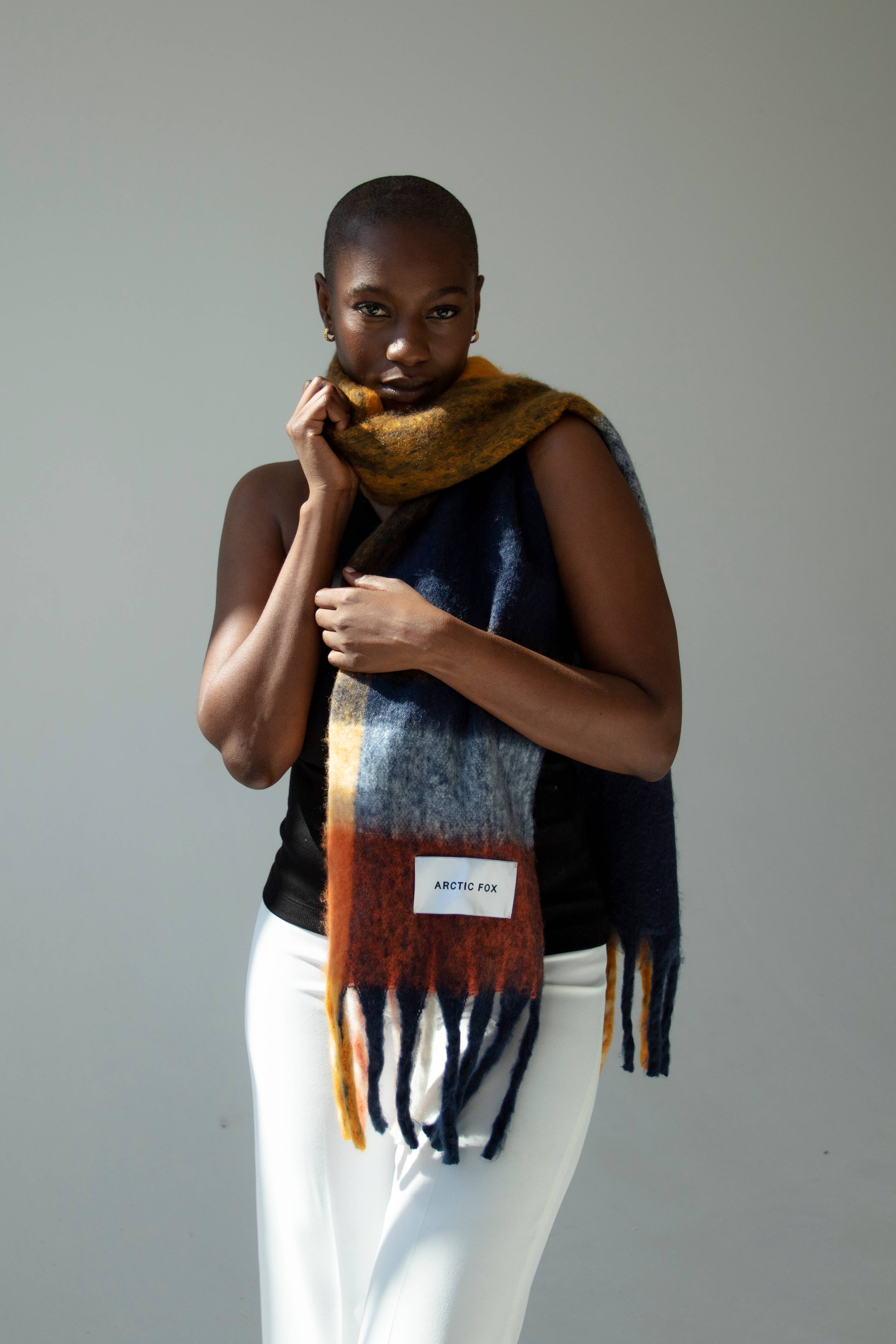 The Stockholm Scarf - 100% Recycled - Midnight Summer - AW23 - Out of the Blue