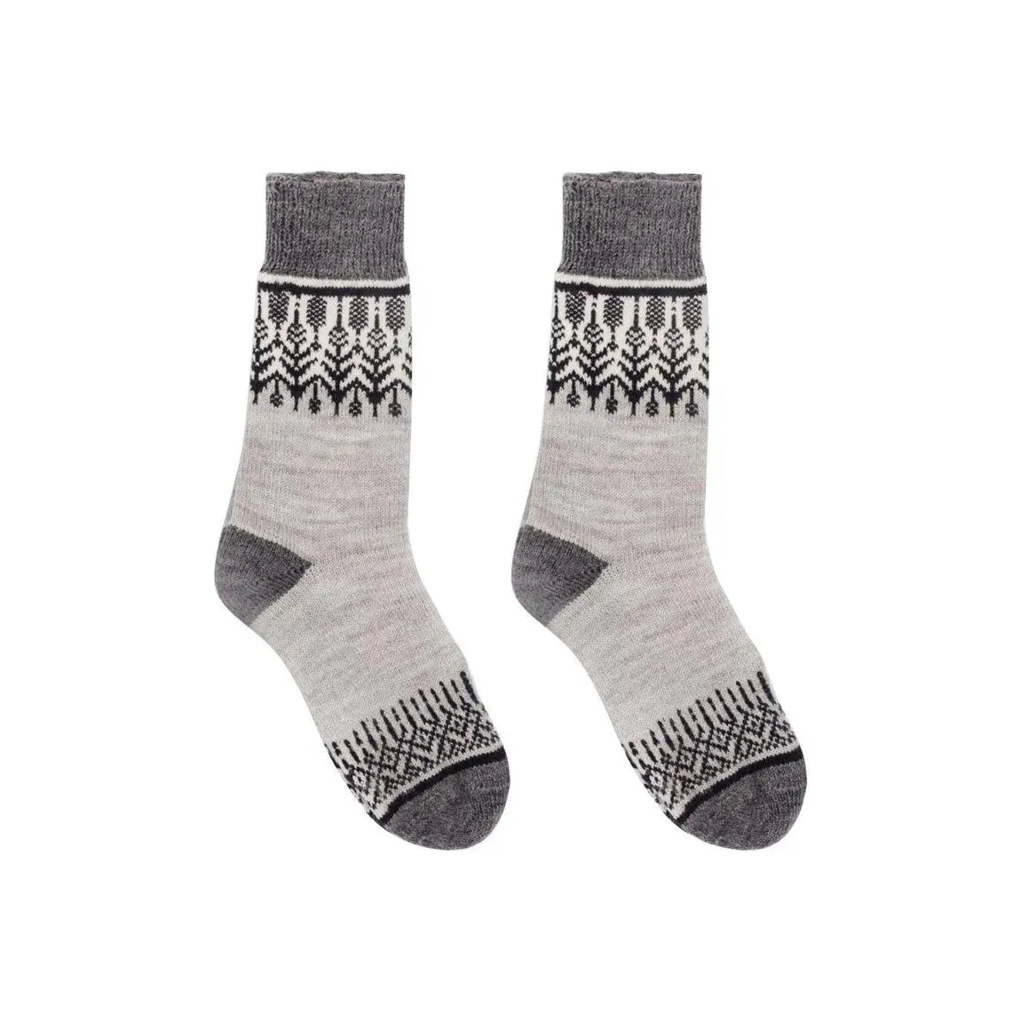 Nordic Yule Merino Wool Socks - Out of the Blue