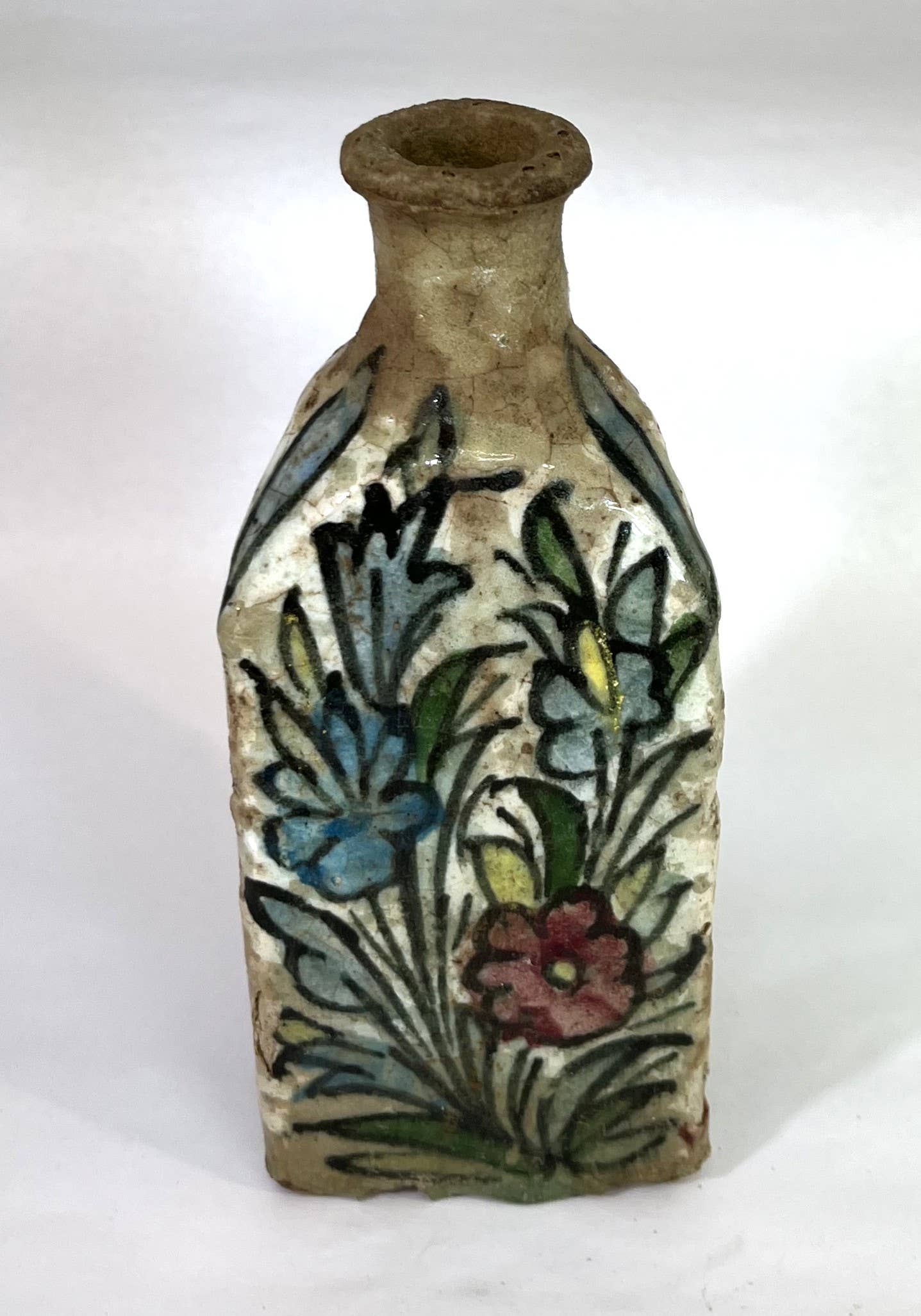 Persian Vintage Tea Folk Art Bottle-no lid - Out of the Blue