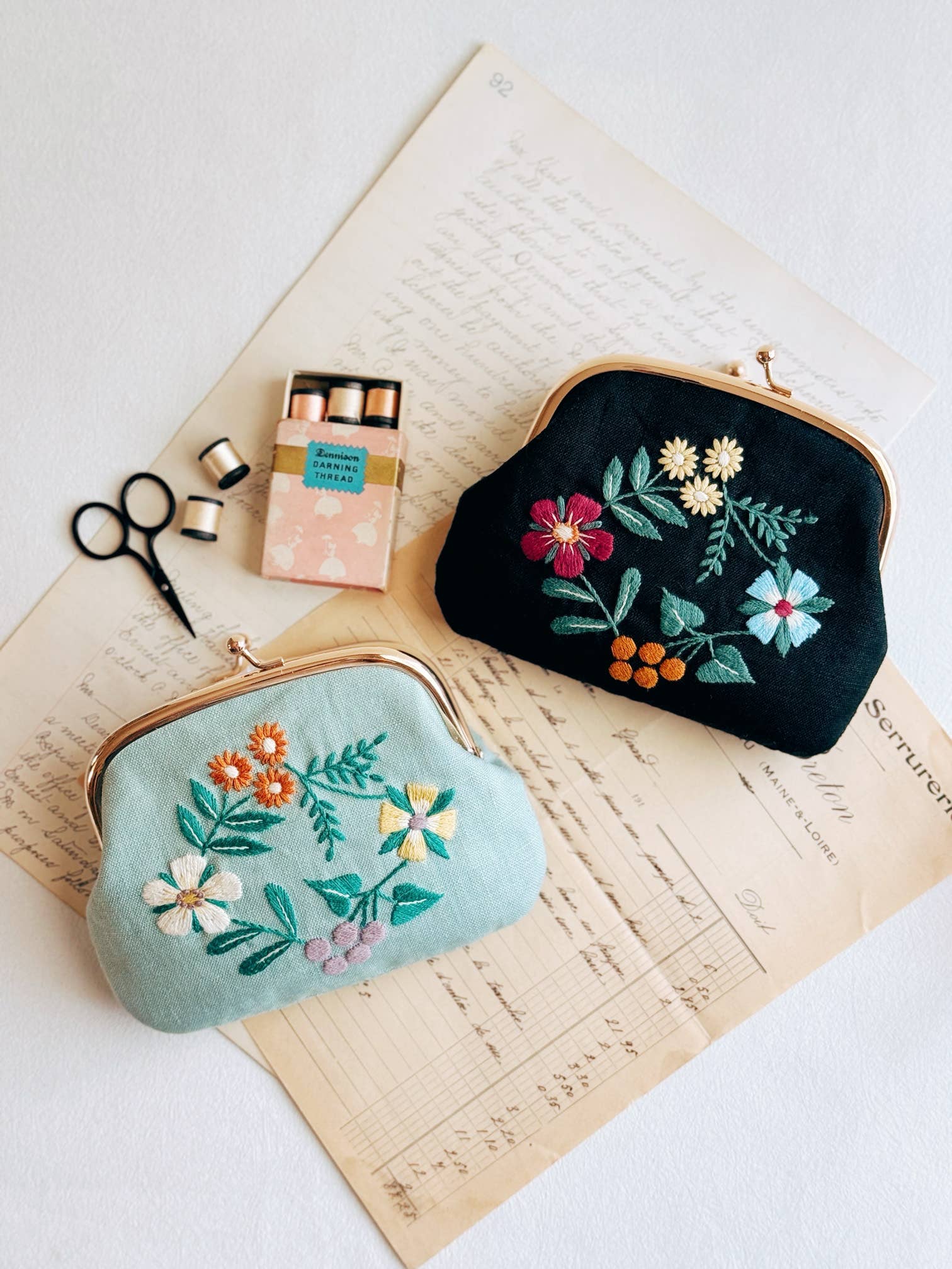 Vintage Floral Purse Kit