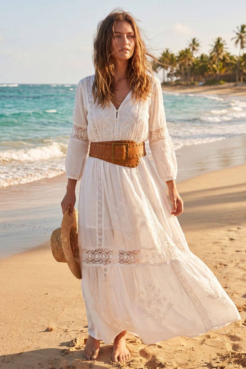 NOX Light Brown Leather Sash Belt - Out of the Blue