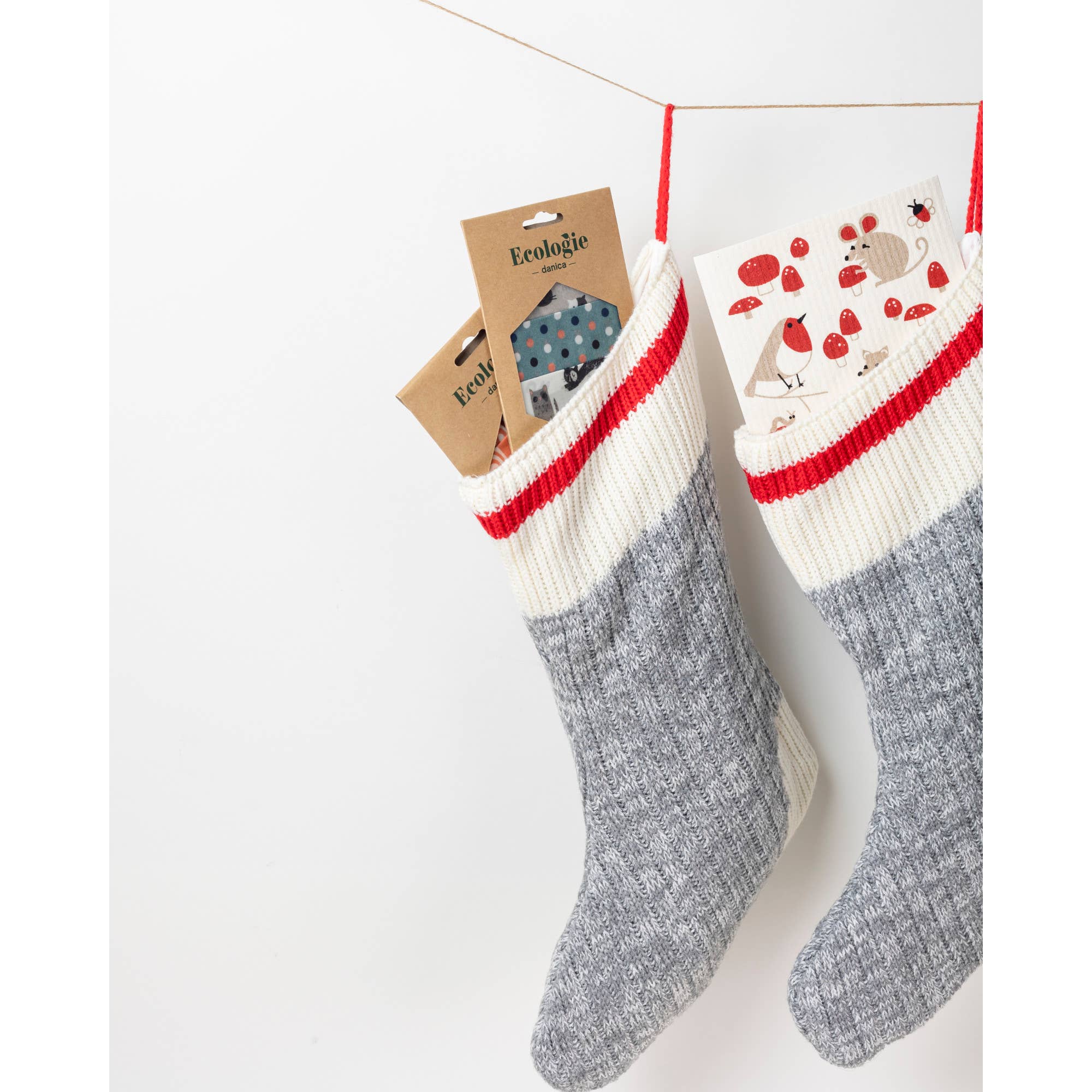 Toadstool Time Swedish Dishcloth