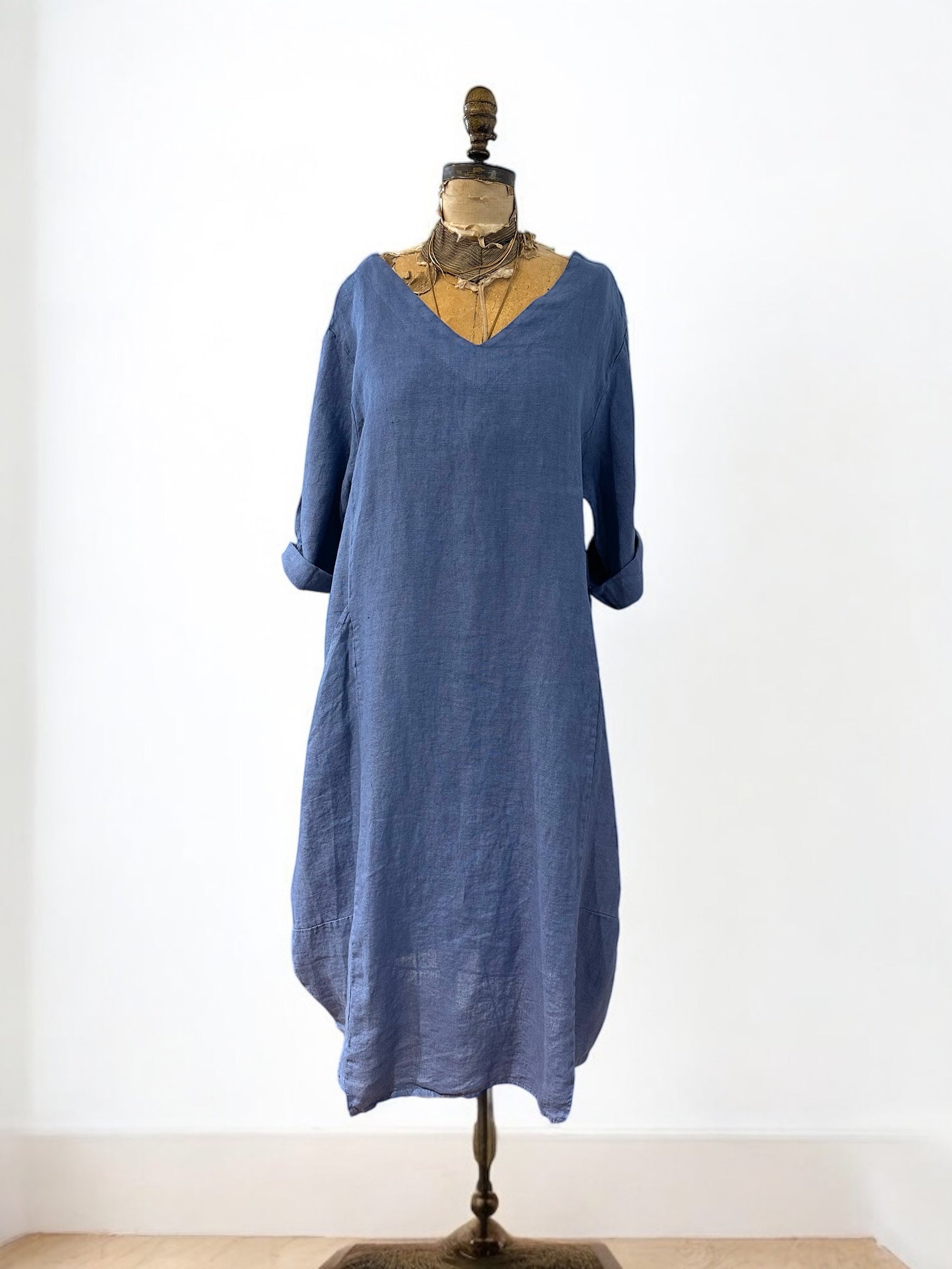 Le Marais Linen Dress - Out of the Blue