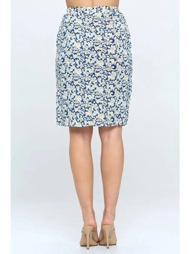 DITSY FLORAL SKIRT - Out of the Blue