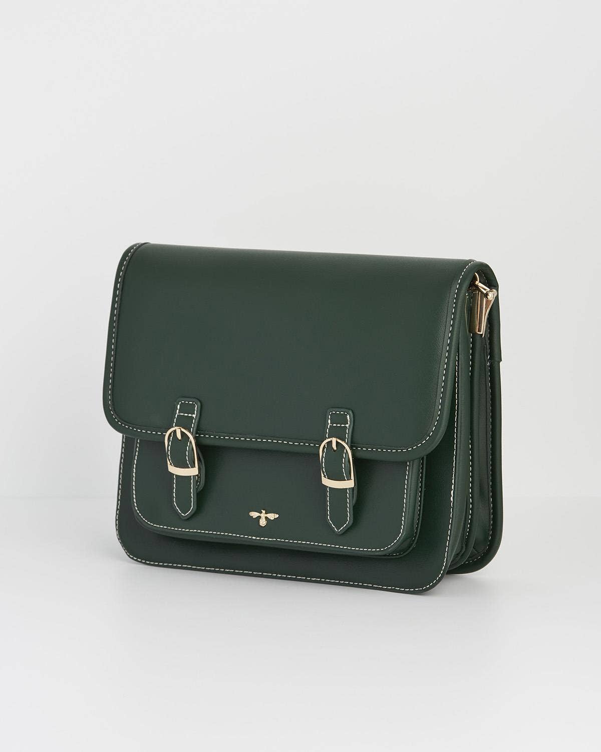 Into the Woods Green Satchel - Out of the Blue