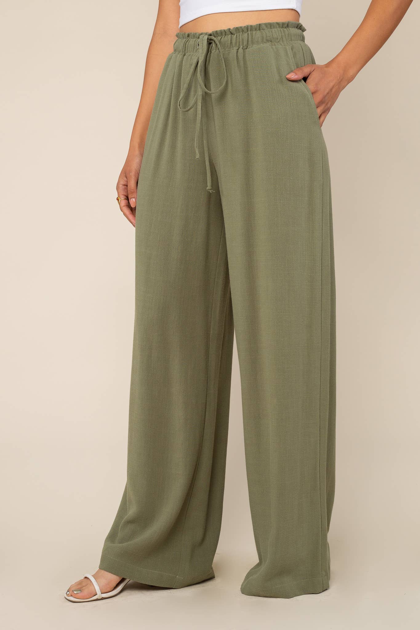 Cove Linen Pant - Out of the Blue