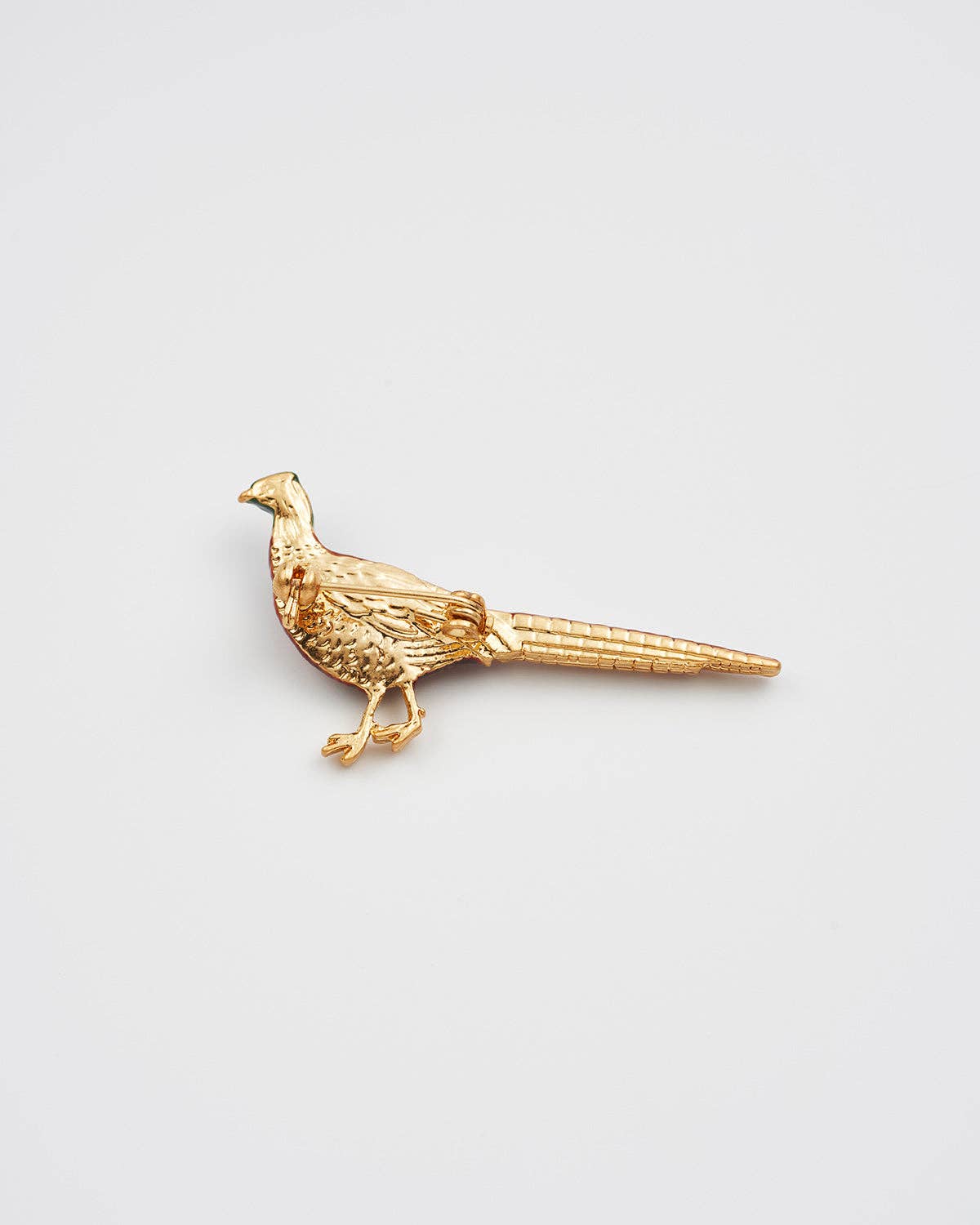 Pheasant Enamel Brooch - Out of the Blue