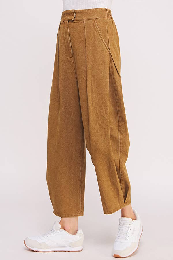 HIGH WAIST PLEATED TROUSERS - Out of the Blue