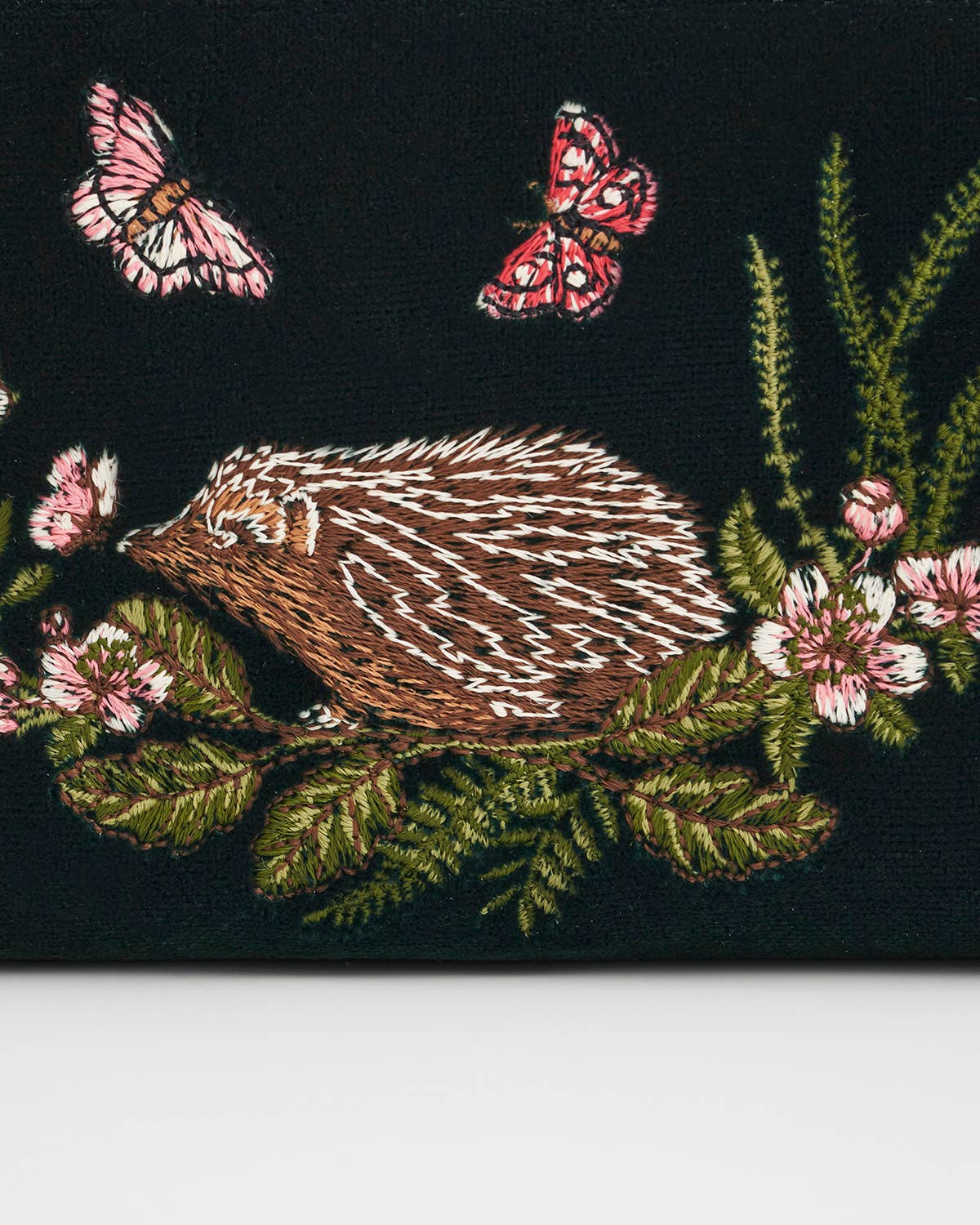 Hedgehog Embroidered Wallet