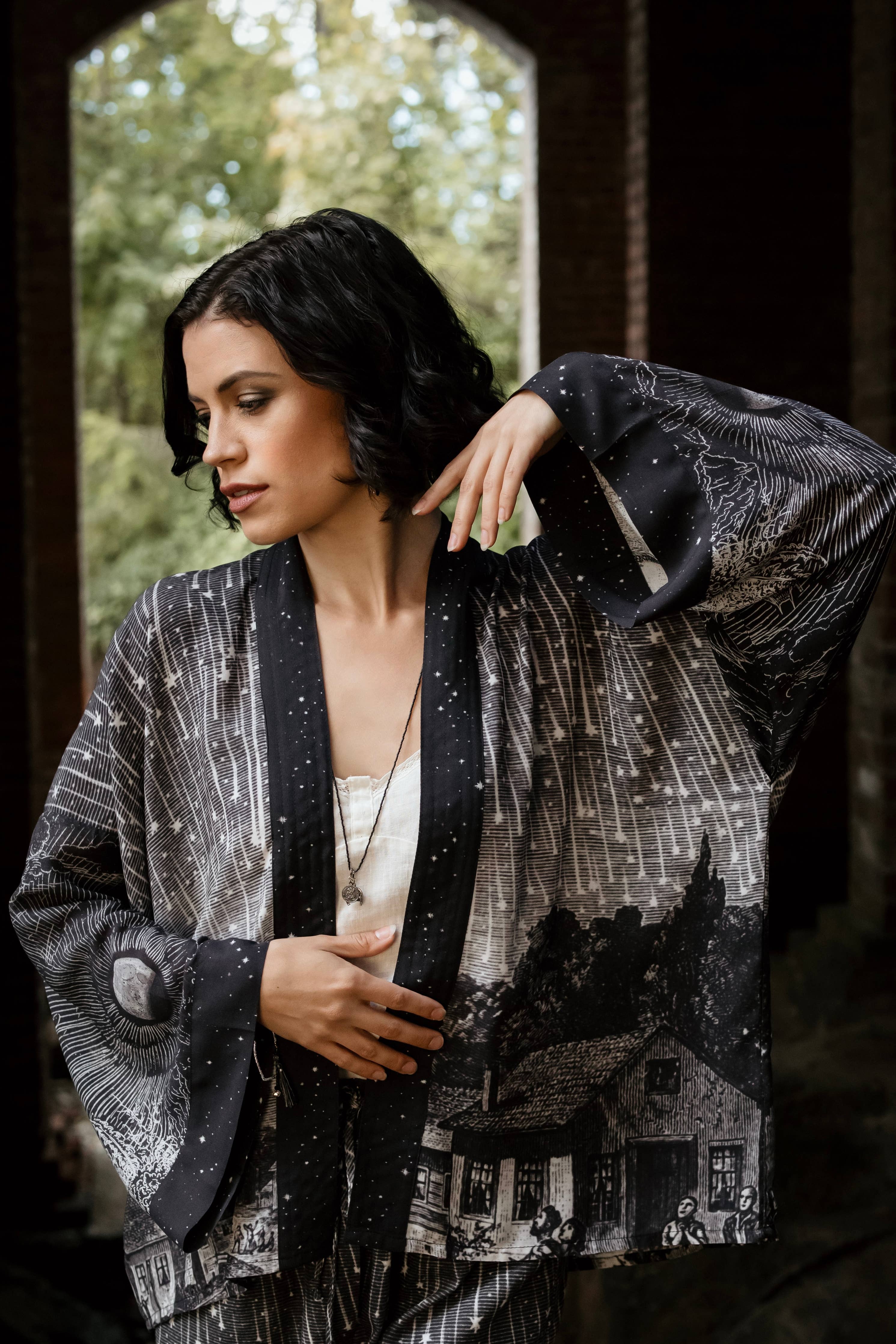 Stargazer Cropped Jacket - Out of the Blue
