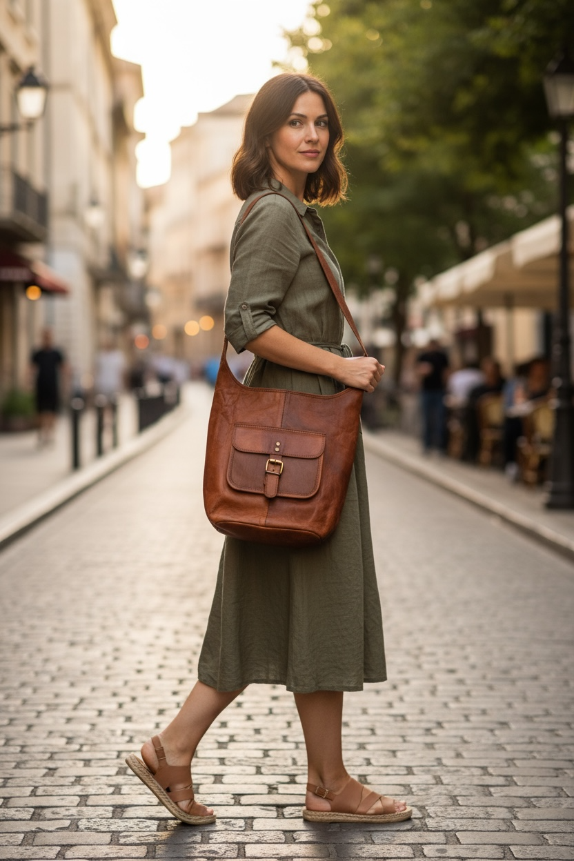 Leather Monk Bag