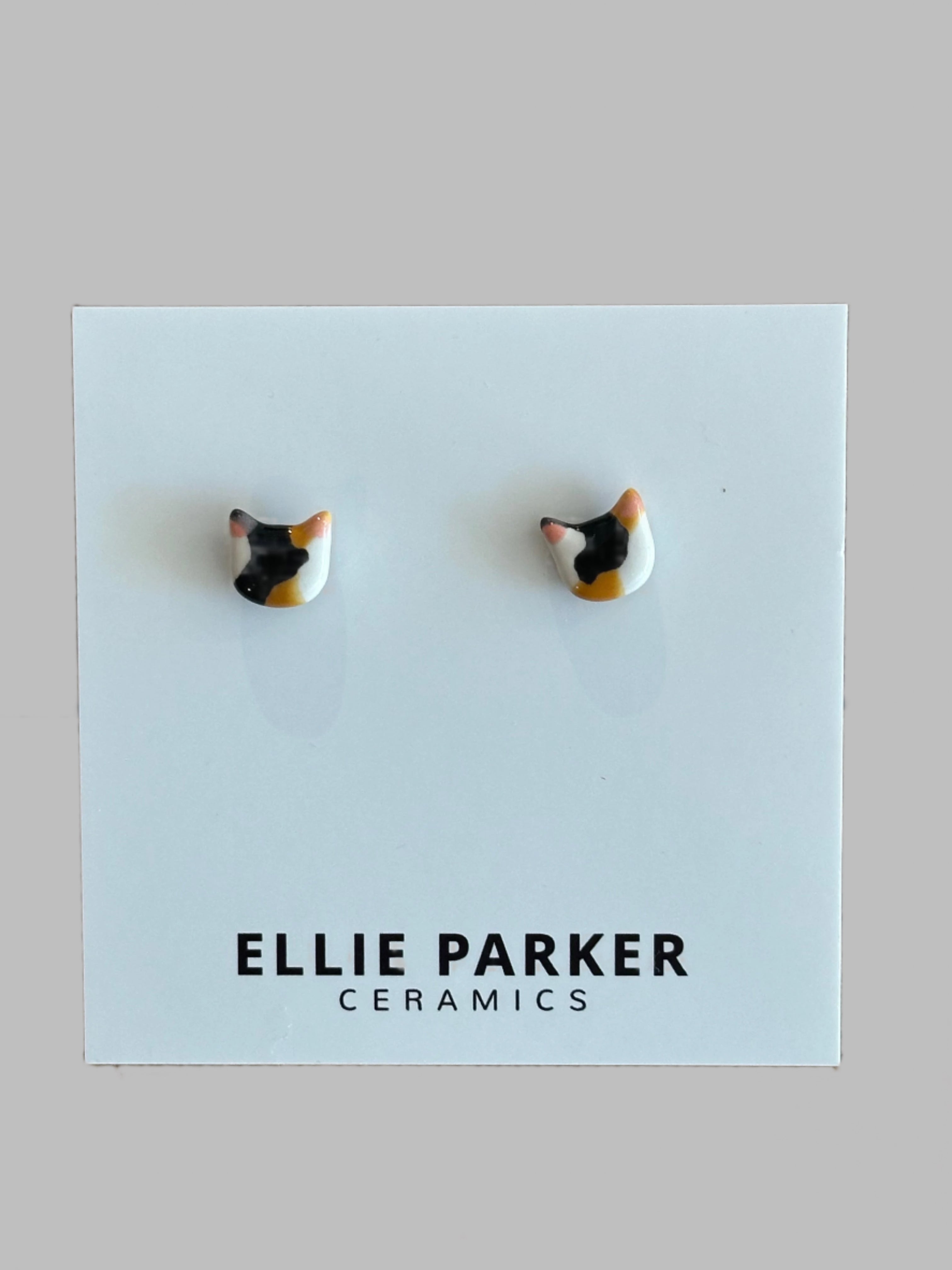 Ceramic Cat Earrings - Out of the Blue