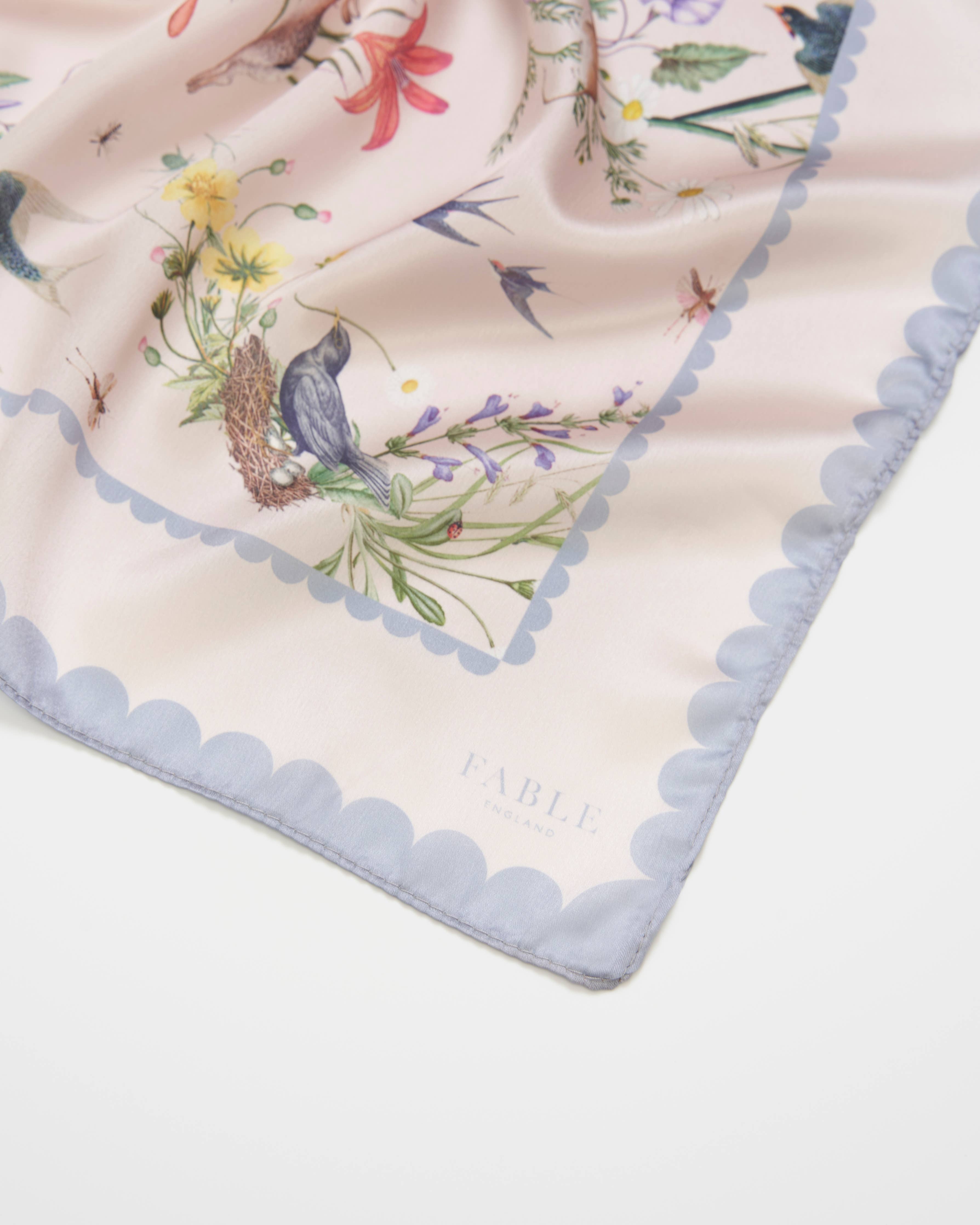 FABLE Running Bunny Toile Square Scarf