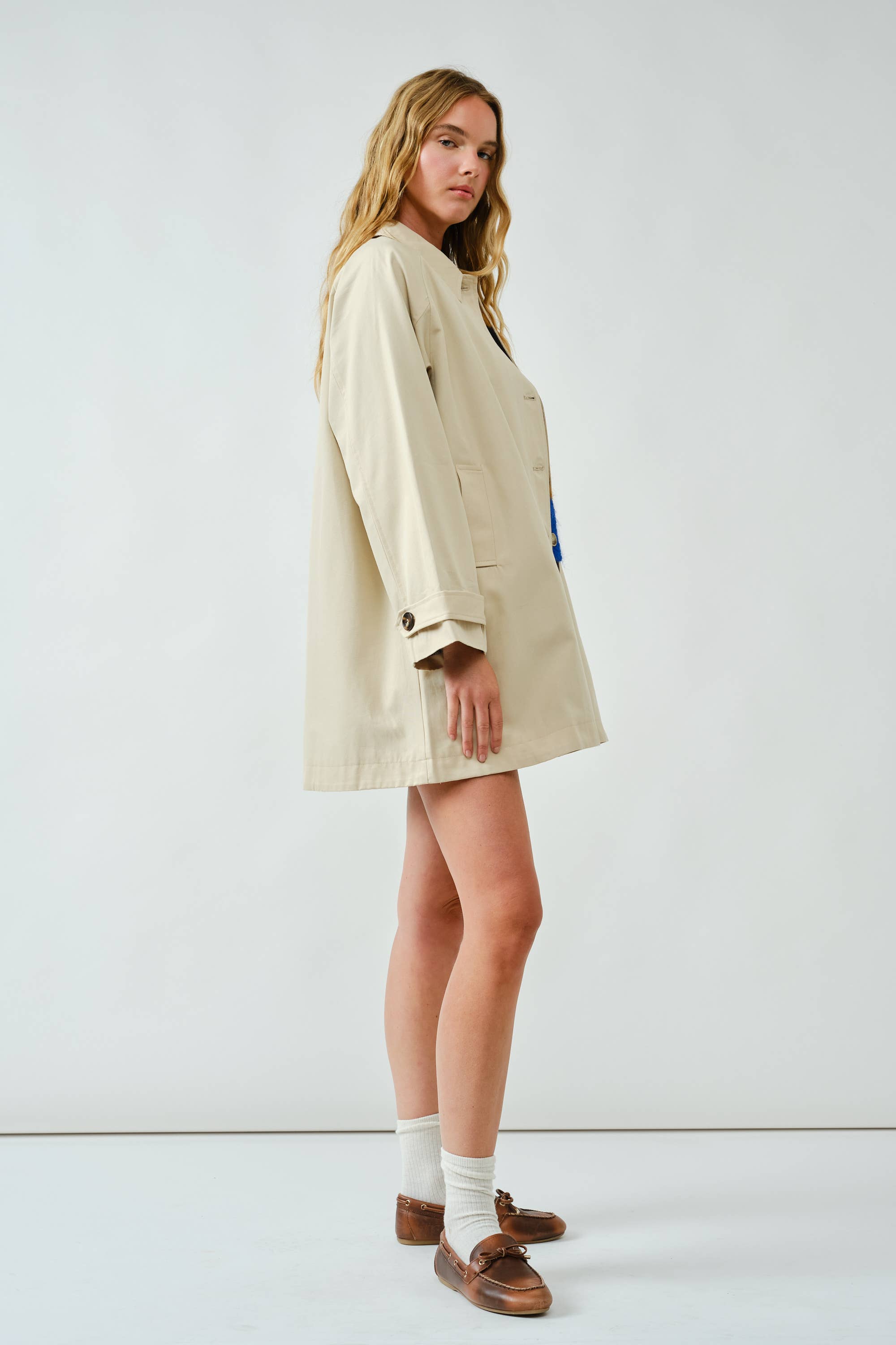 A LINE TRENCH COAT - Out of the Blue
