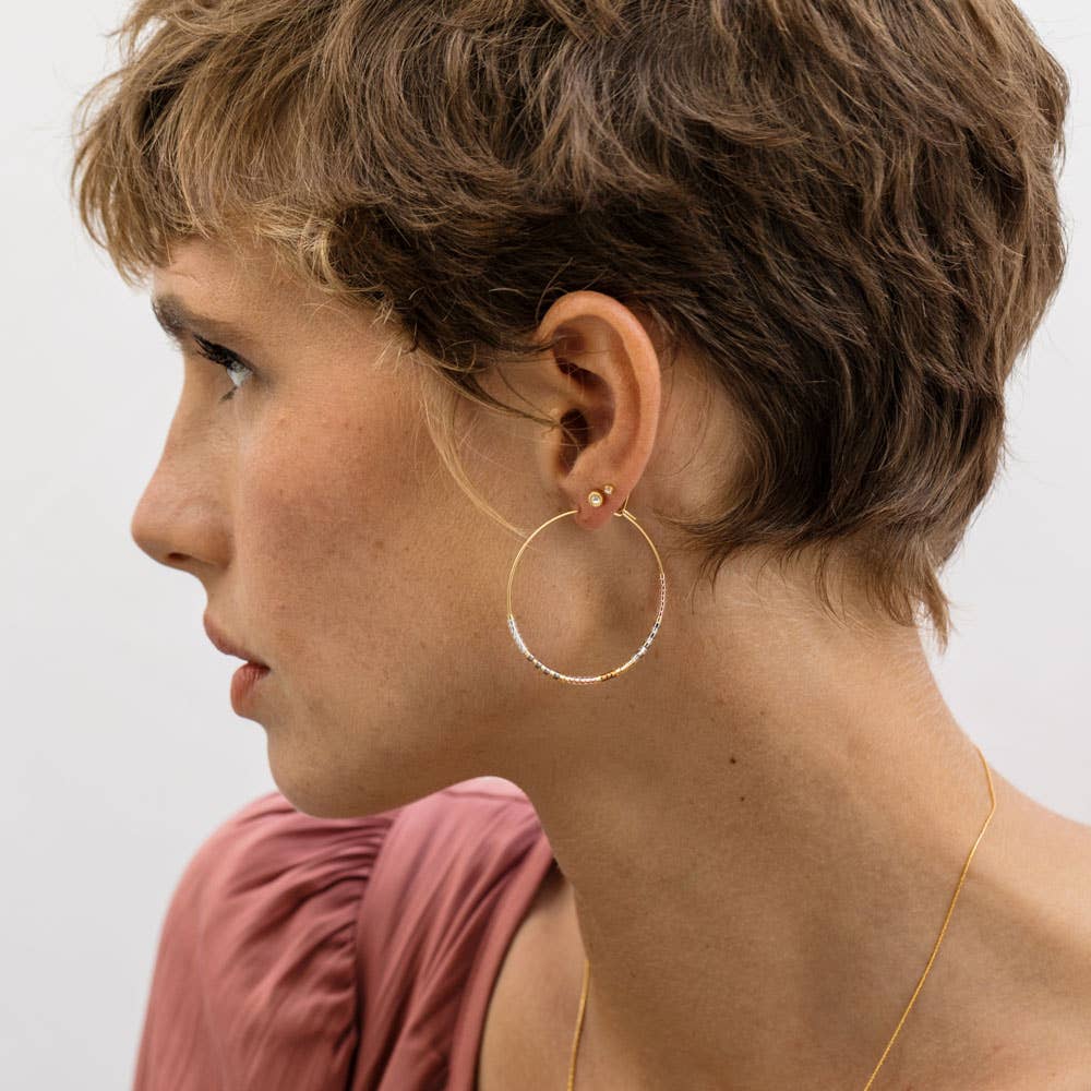 Japanese Seed Bead Hoops