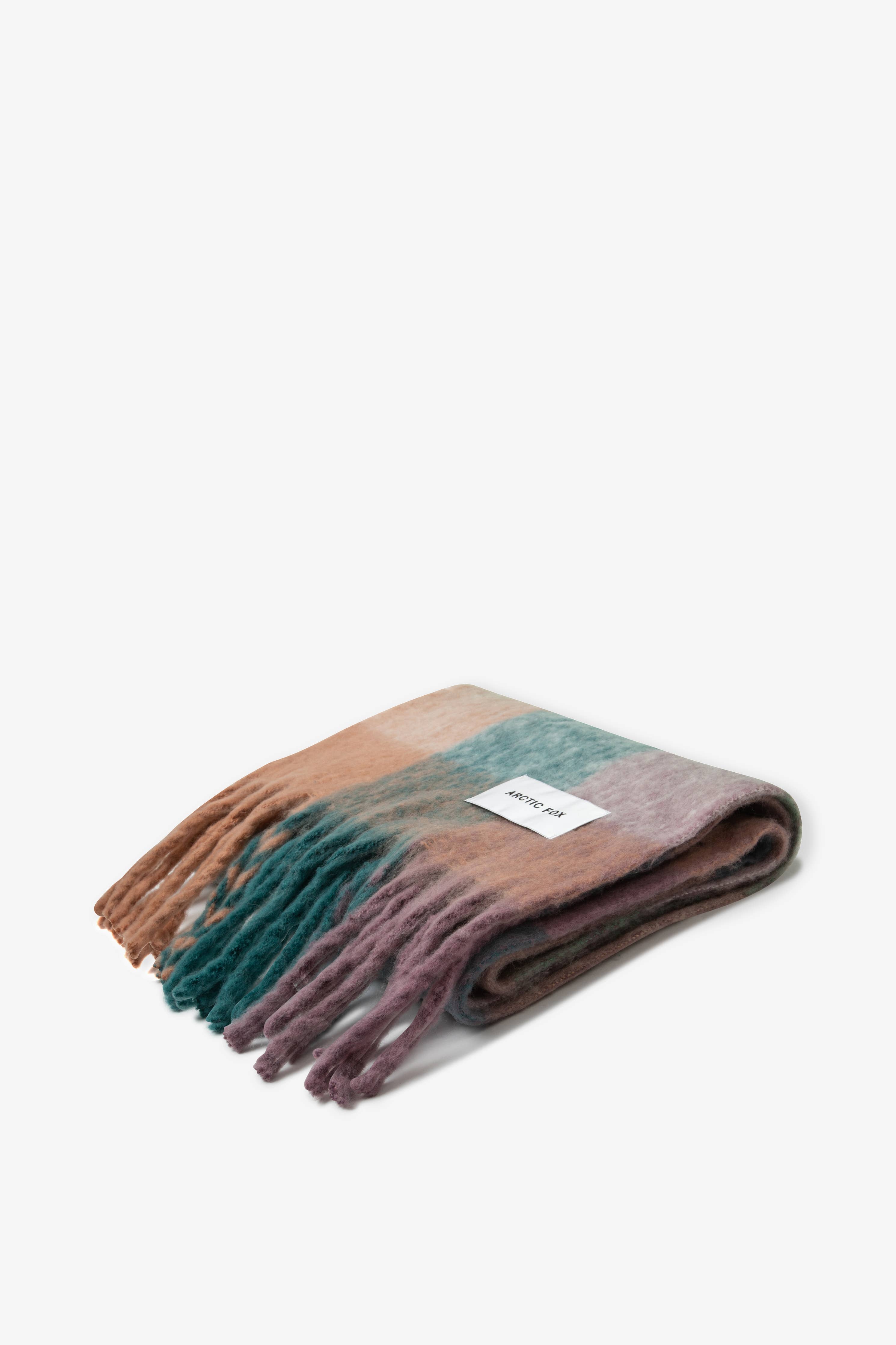The Reykjavik Scarf - 100% Recycled - Lilac Check - FW25 - Out of the Blue