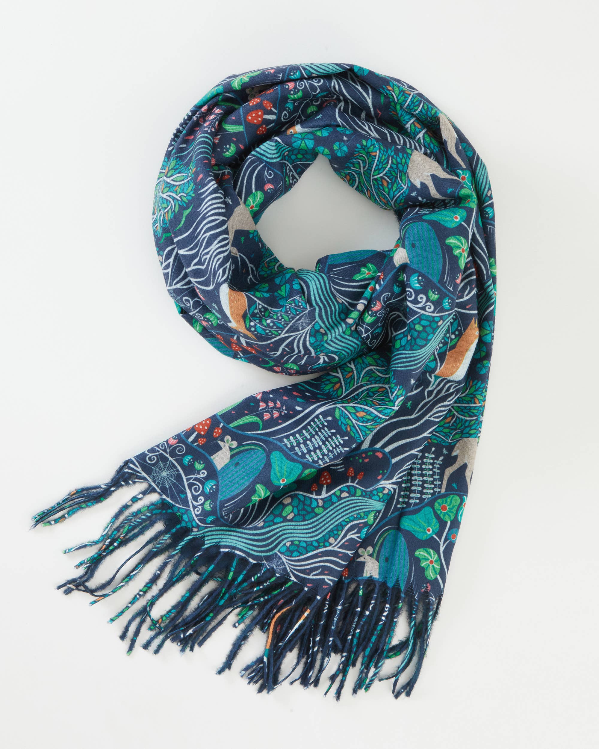 The Enchanted Tree Thick Scarf - Navy - EU & UK ONLY - Out of the Blue