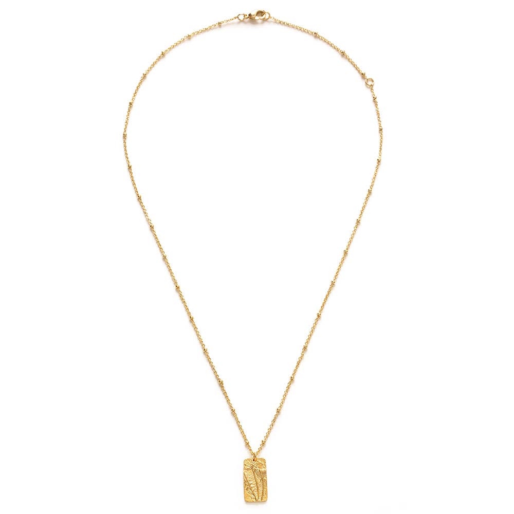 Flower Medallion Necklace - Out of the Blue