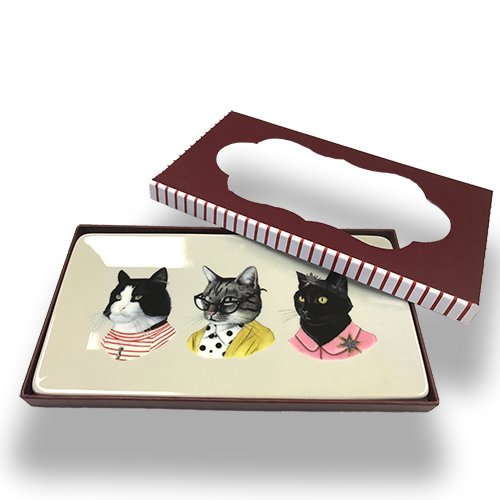 Berkley Bestiary Cat Porcelain Tray - Out of the Blue