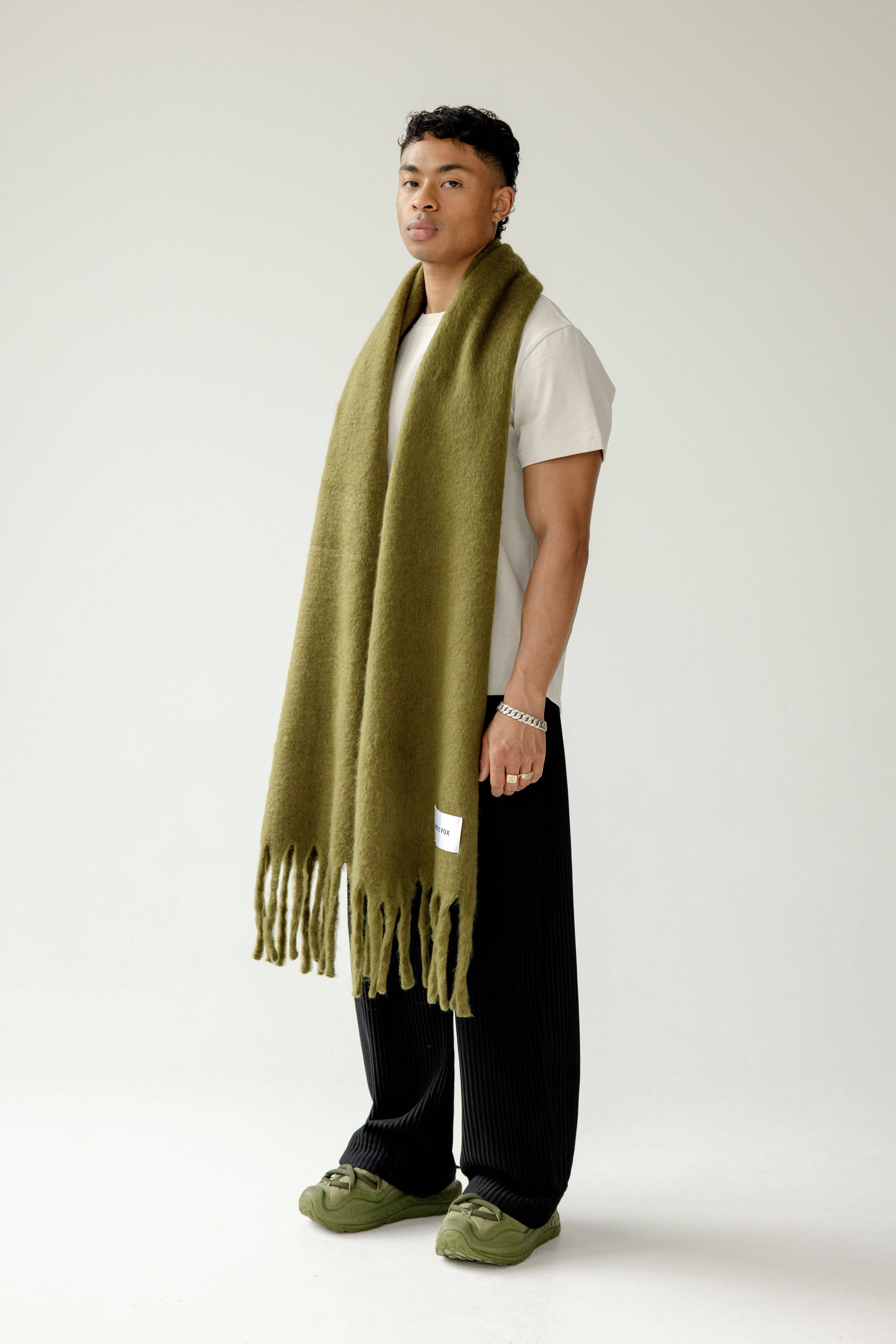 The Reykjavik Scarf - 100% Recycled - Sea Kelp - FW25 - Out of the Blue