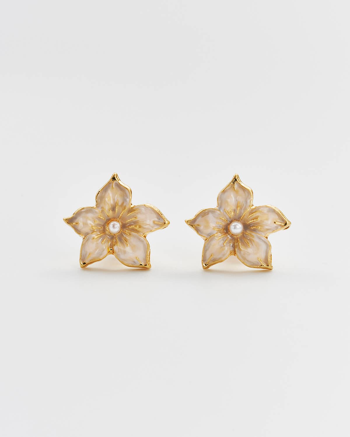 Jasmine Pearl Stud Earrings - Out of the Blue