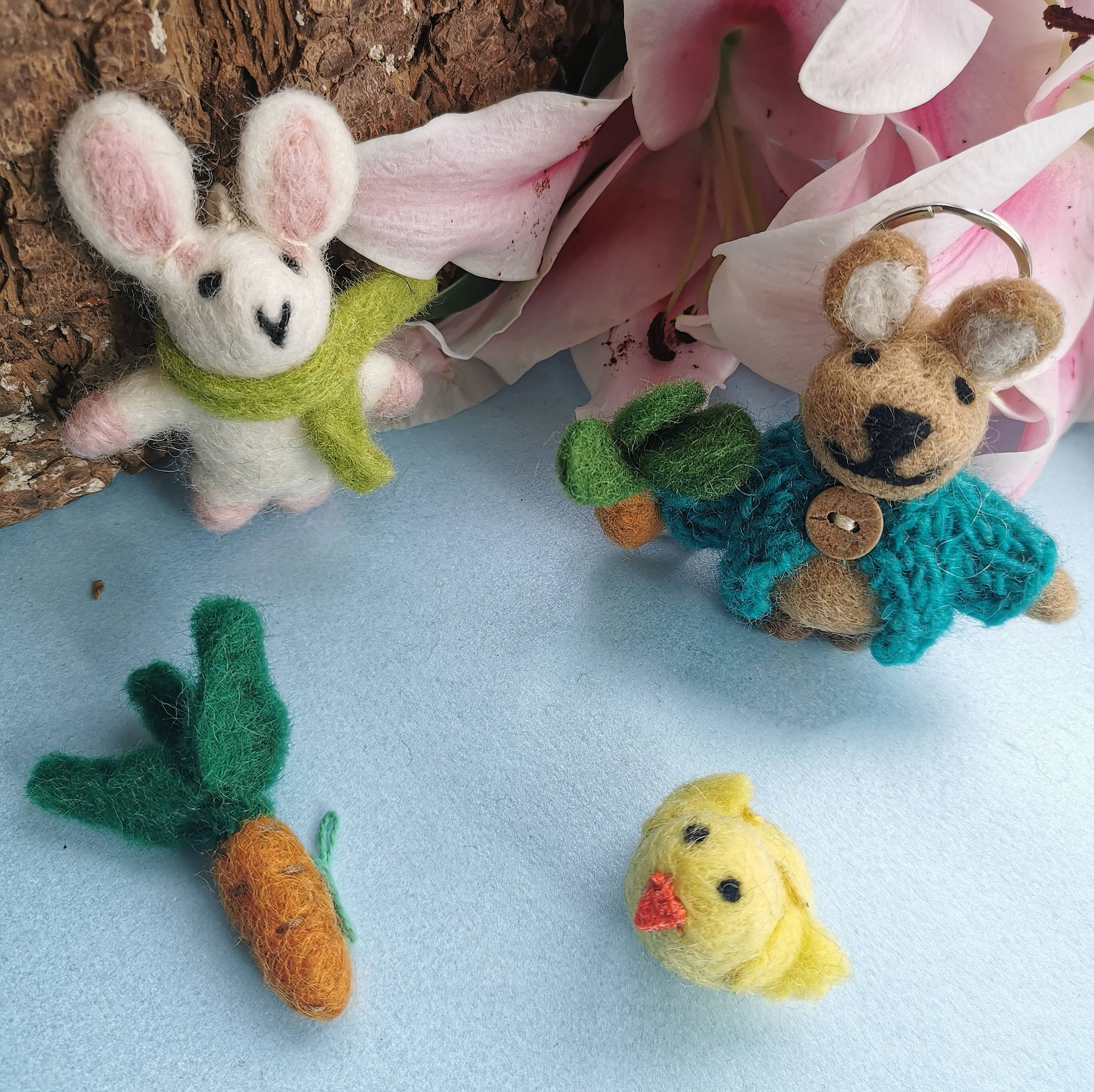 Handmade Felt Keyrings