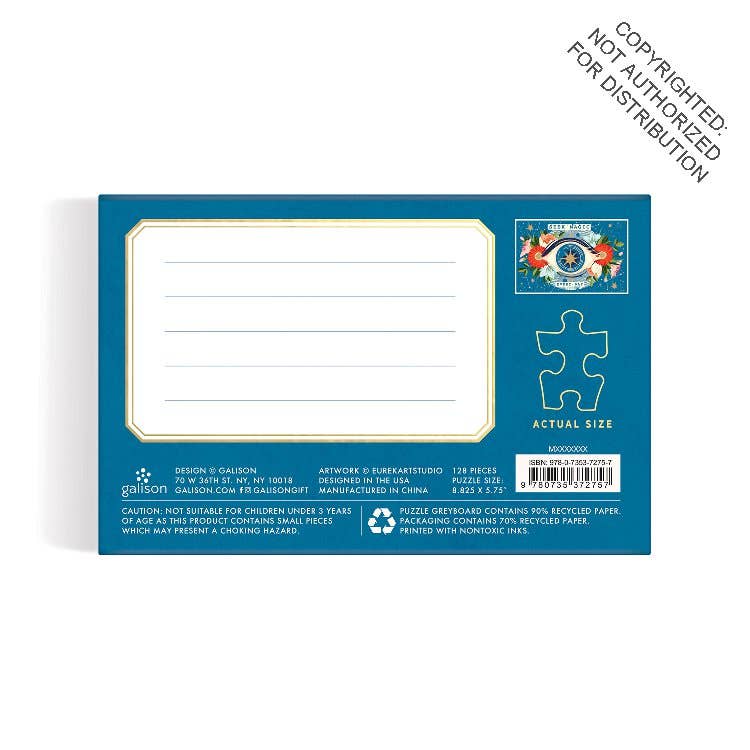 Seek Magic Every Day 128 Piece Matchbox Puzzle - Out of the Blue