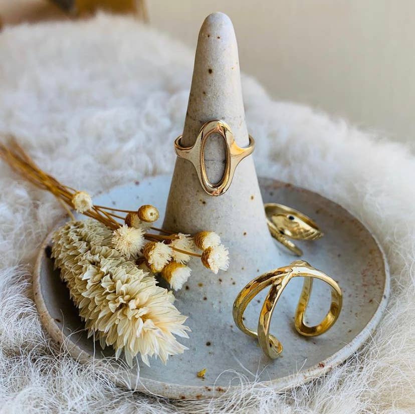 Crossover Cuff Ring - Out of the Blue