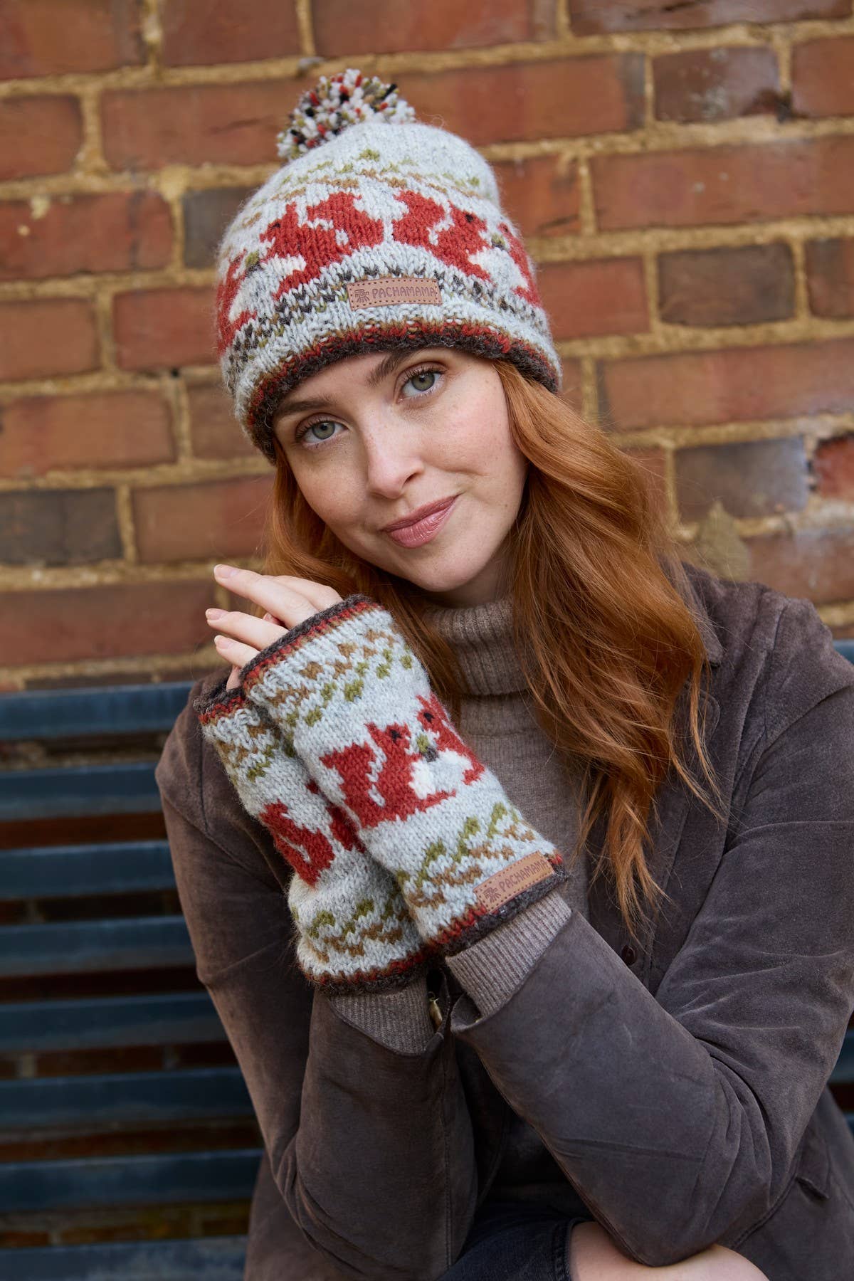 Squirrel Knit Handwarmers