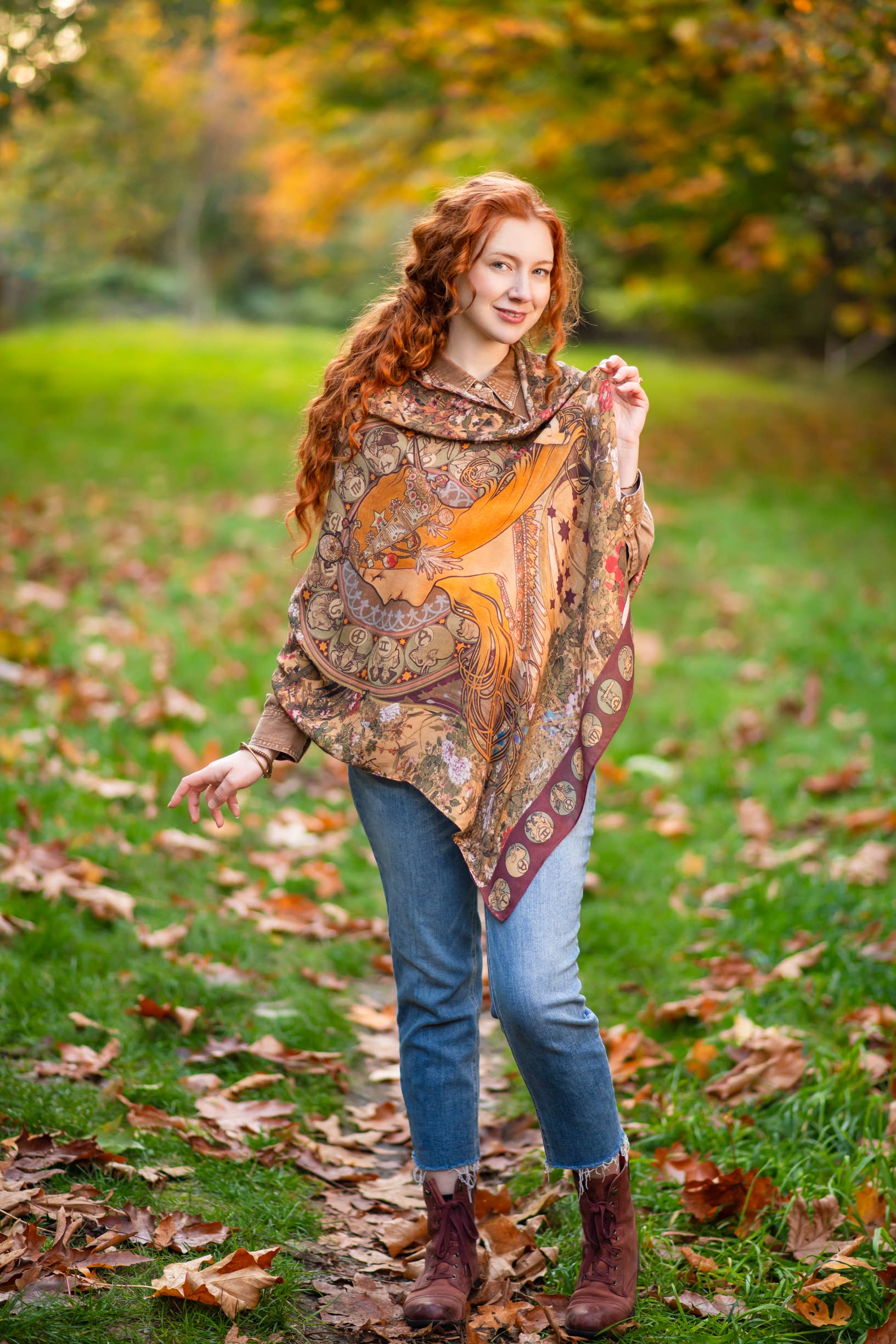 Dreamweaver Bamboo Zodiac Scarf - Out of the Blue