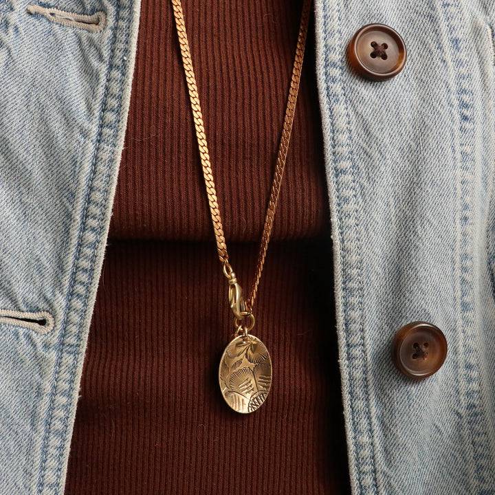 Oval Scoop Necklace - Out of the Blue