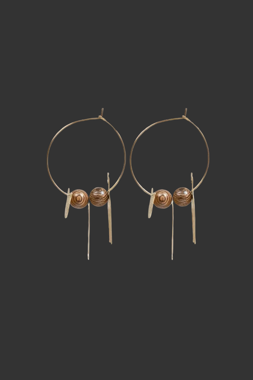 Sculptured Cat Ear-rings