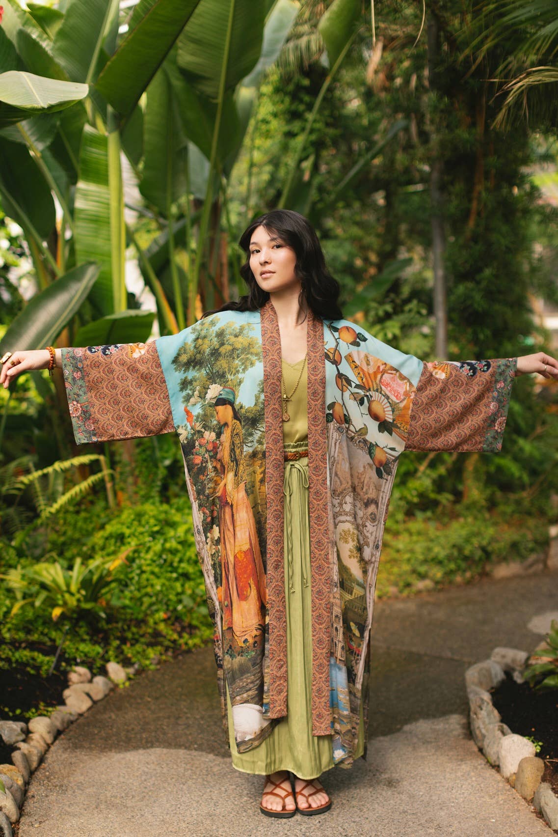 Secret Garden Long Duster - Out of the Blue