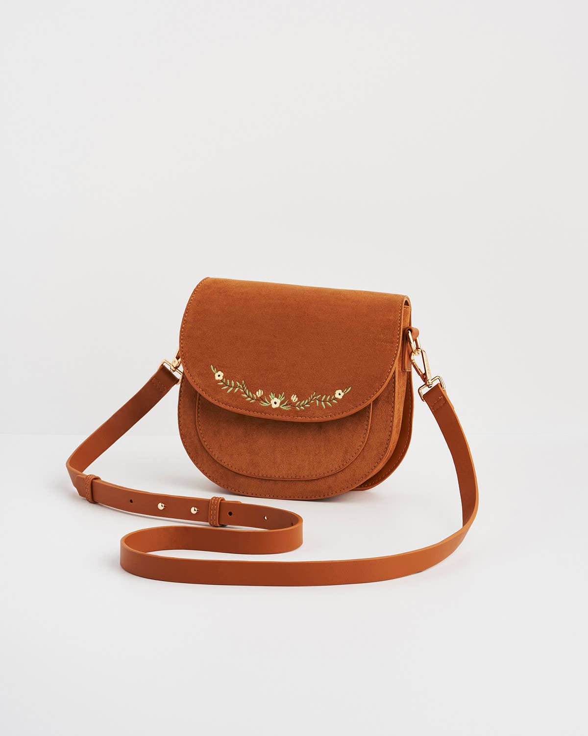Floral Embroidered Purse - Out of the Blue